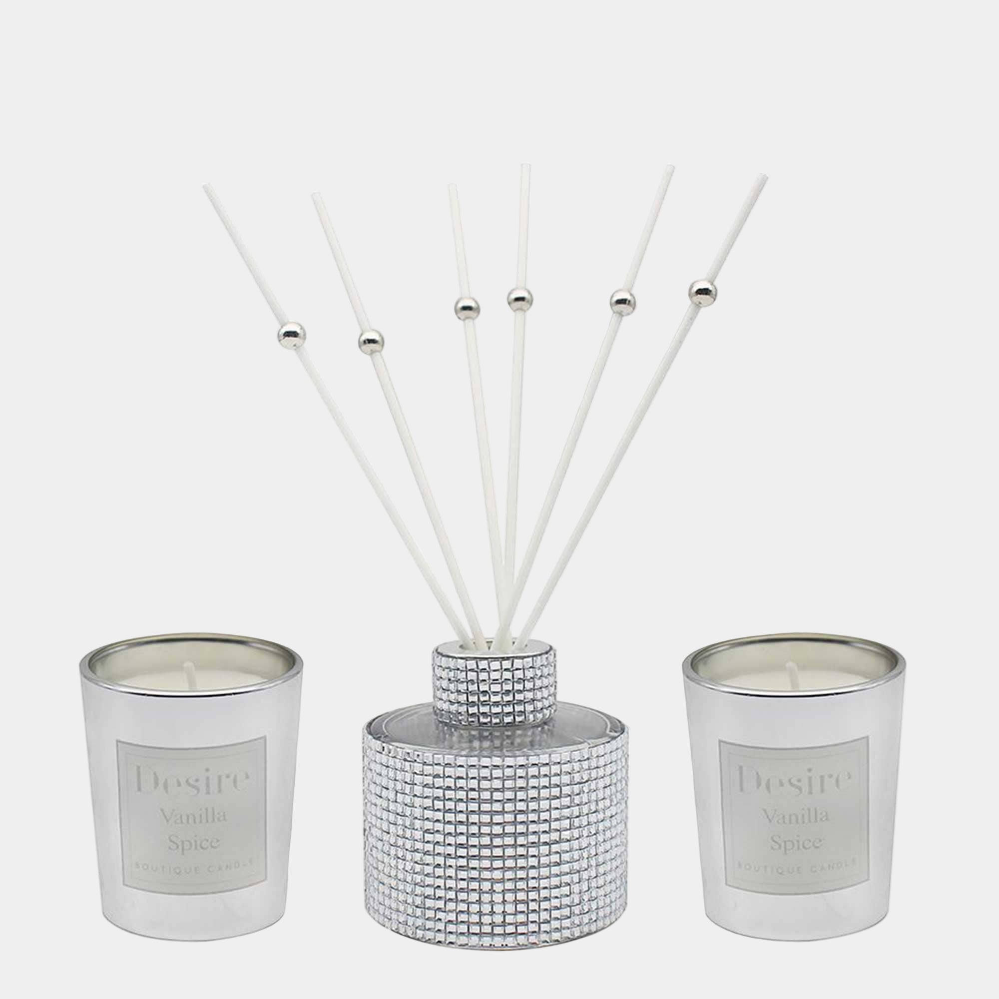 Diamante Diffuser/ Candle Silver 100ml