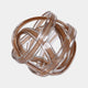 Twisted Glass Knot - Brown