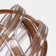 Twisted Glass Knot - Brown