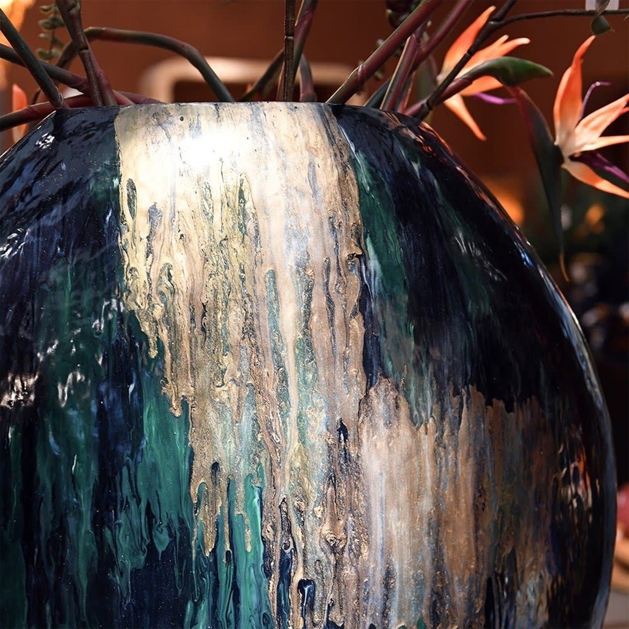 Golden Odyssey - Decorative Vase