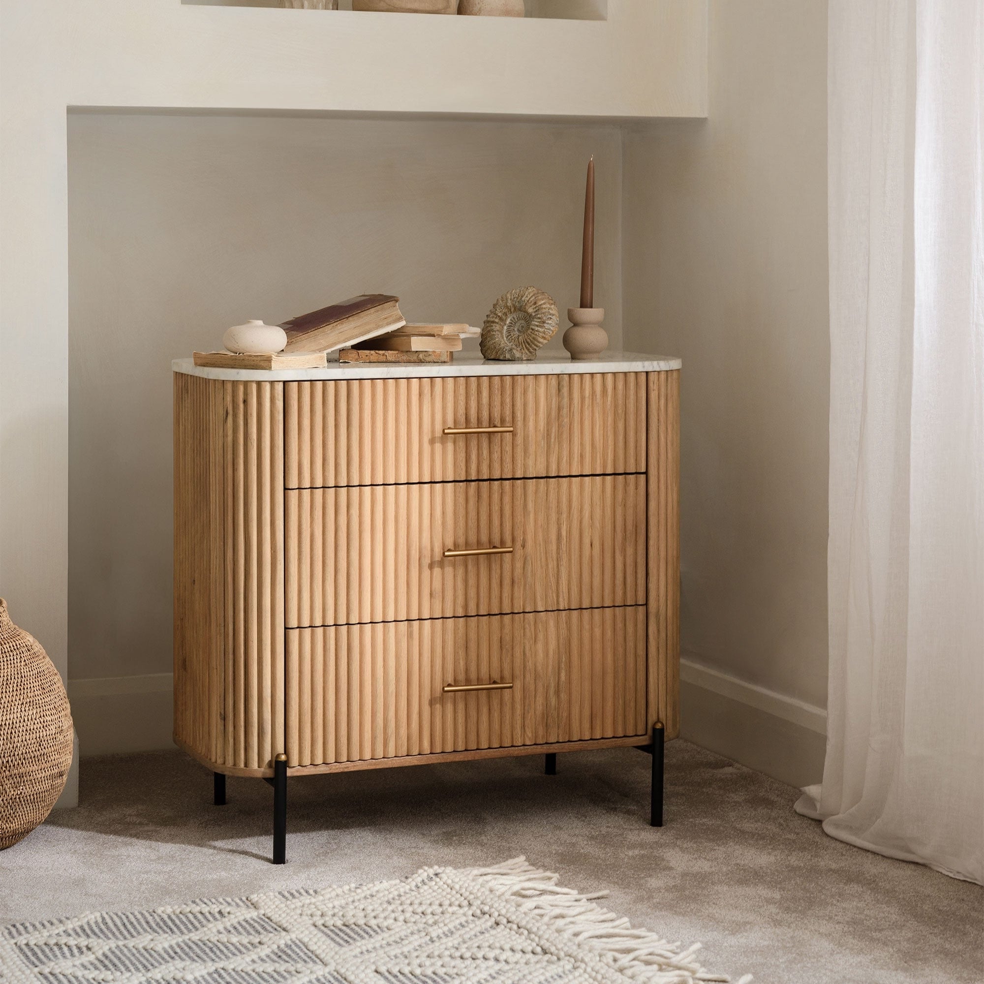 Bombay - 3 Drawer Chest of Drawers