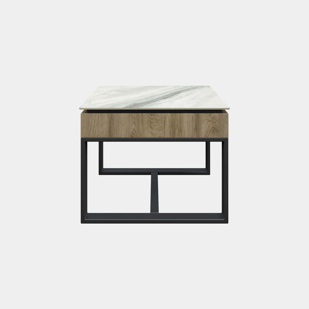Capri - Side Table Gloss White Ceramic