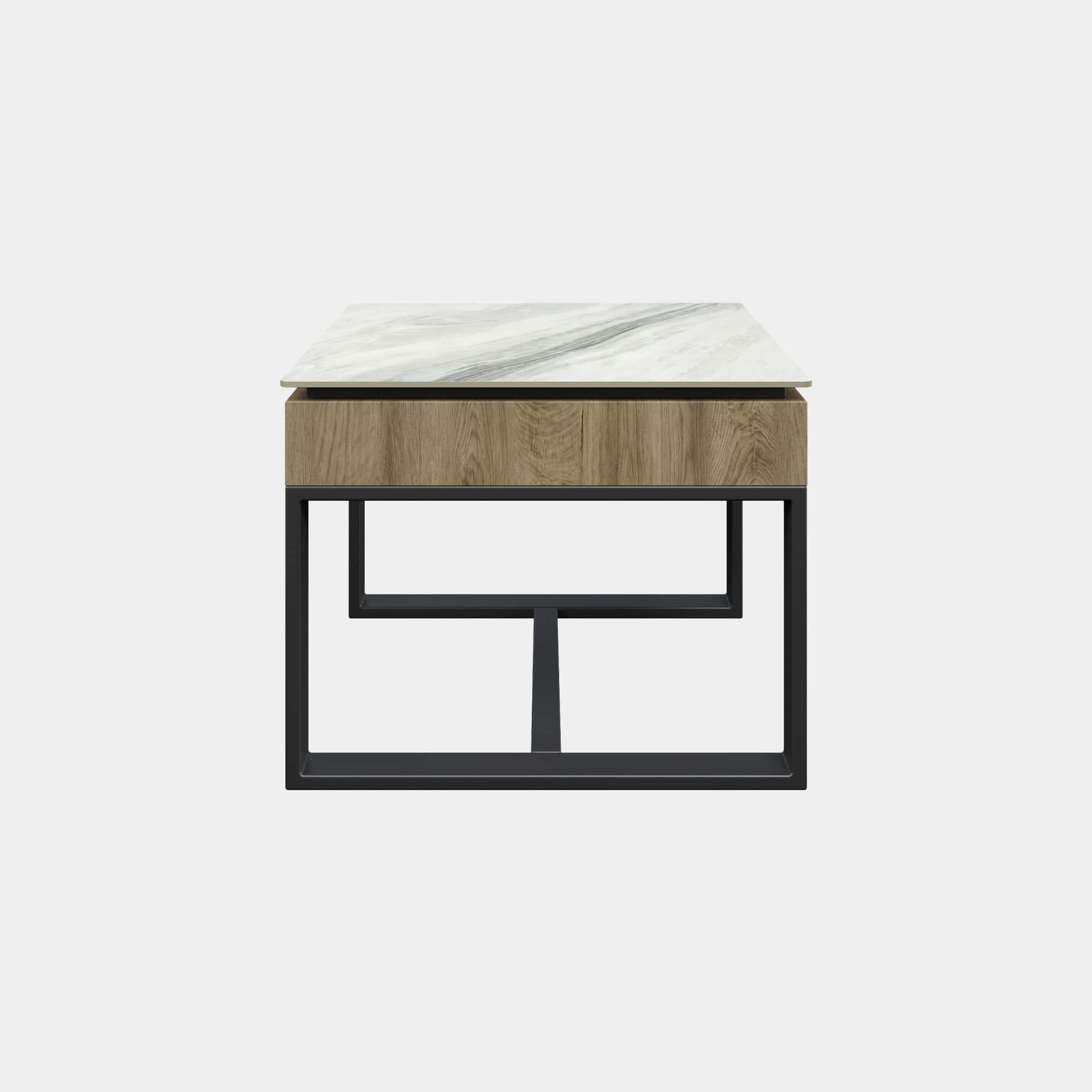 Capri - Side Table Gloss White Ceramic
