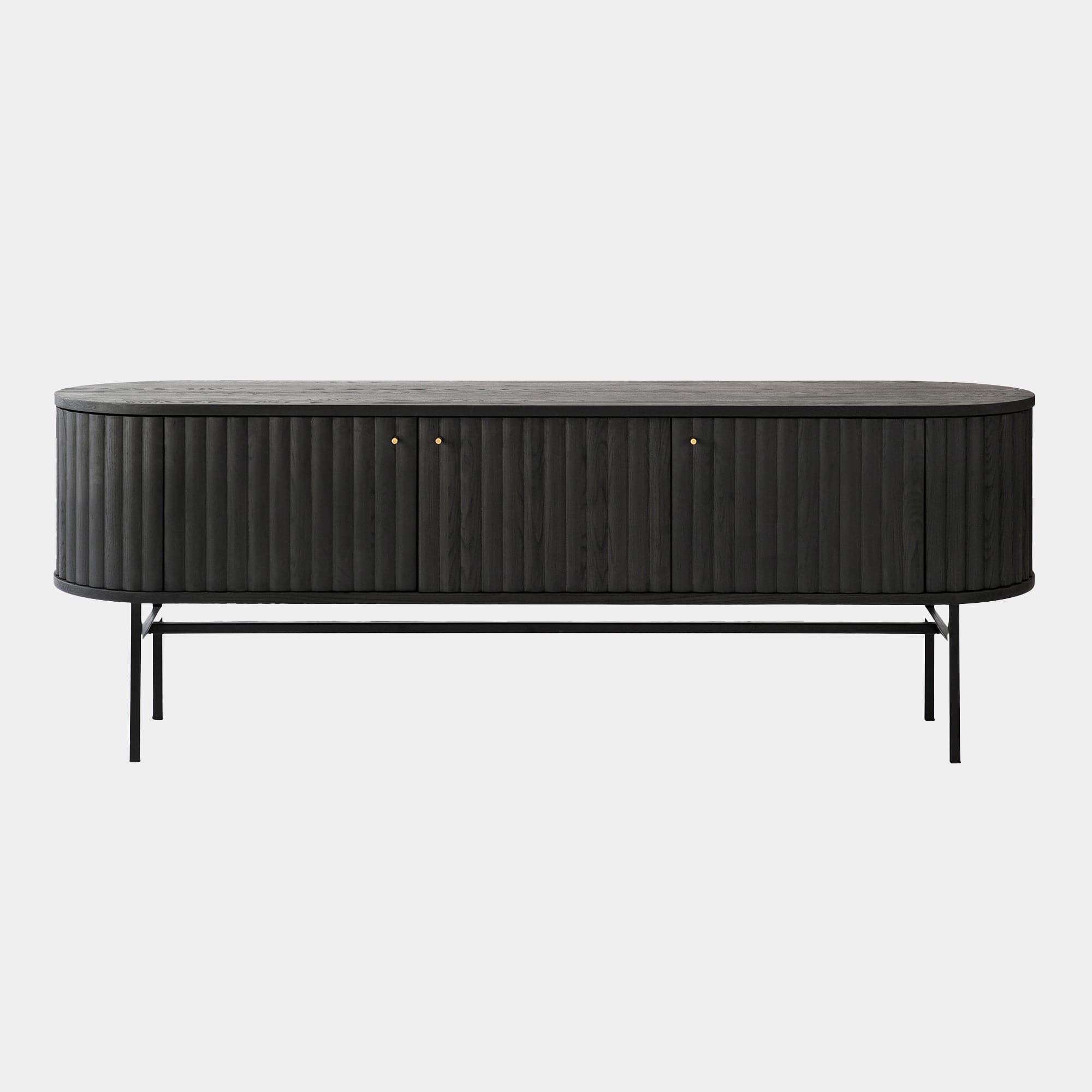 Thoren - 3 Door TV Unit With Wooden Legs