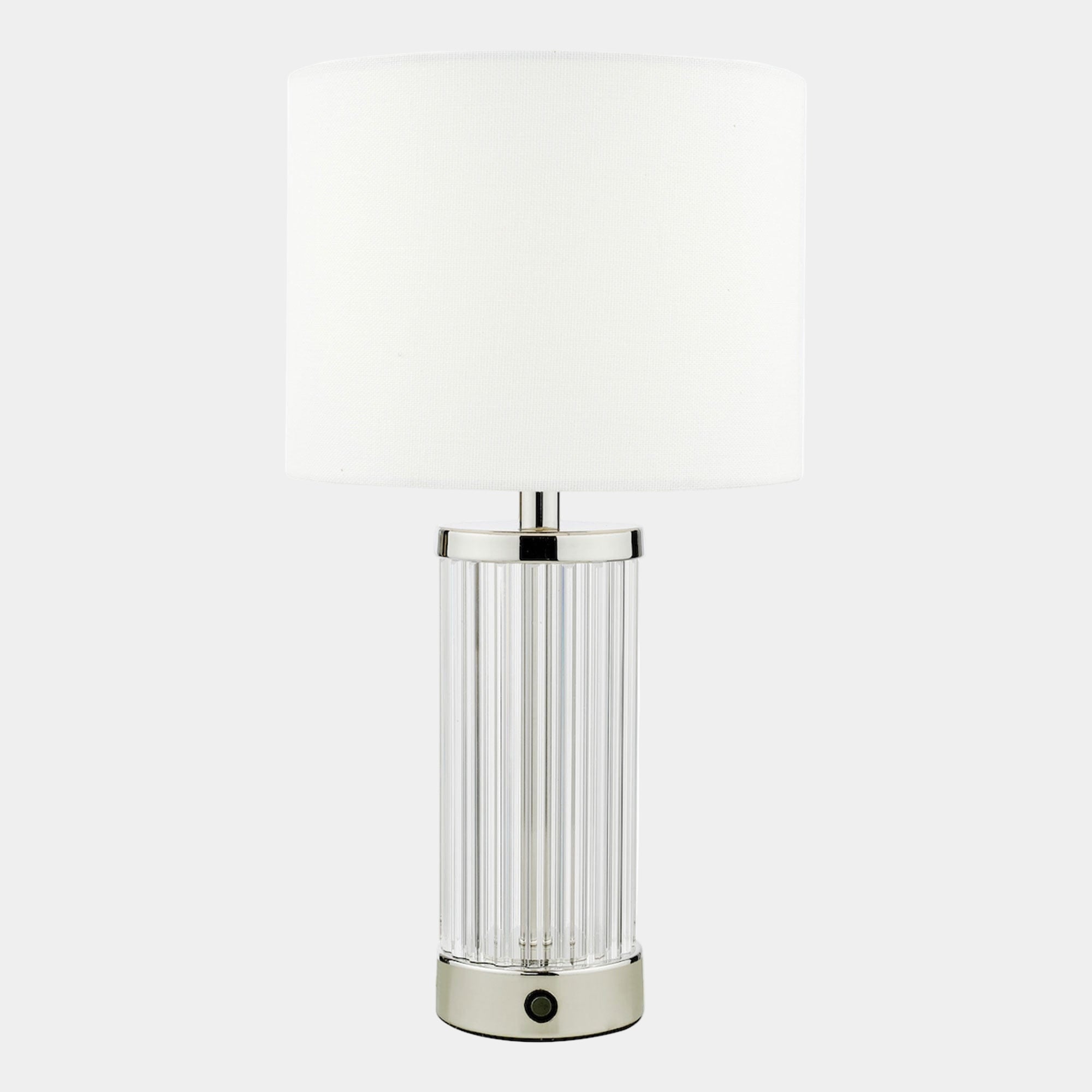 Enzo - Chrome Rechargeable Table Lamp
