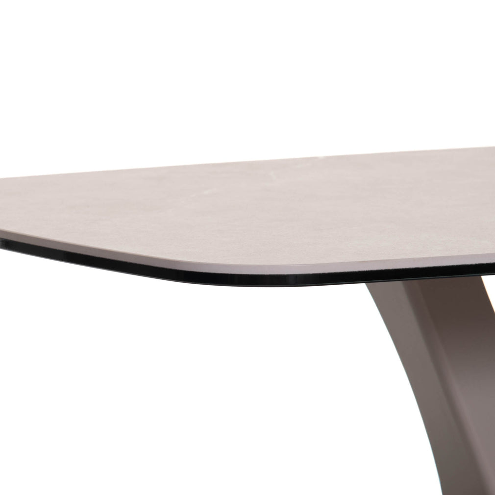 Bari - Coffee Table In Light Grey Ceramic