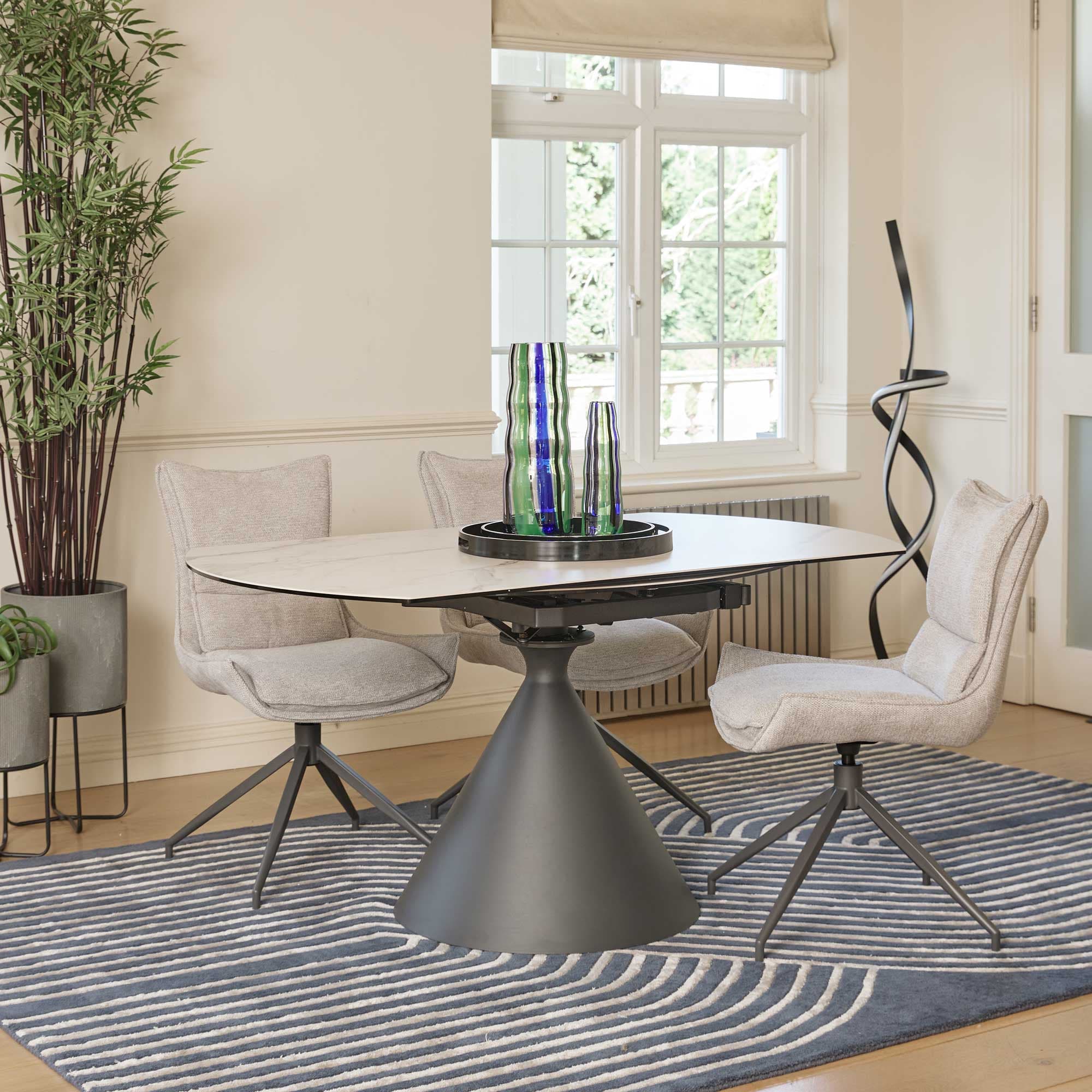 Redondo - Ceramic Extending Dining Table