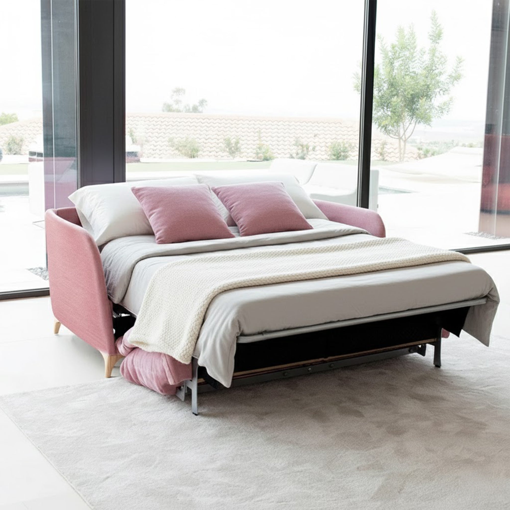 3 Seat Sofabed (140cm Mattress) In Fabric Grade 6