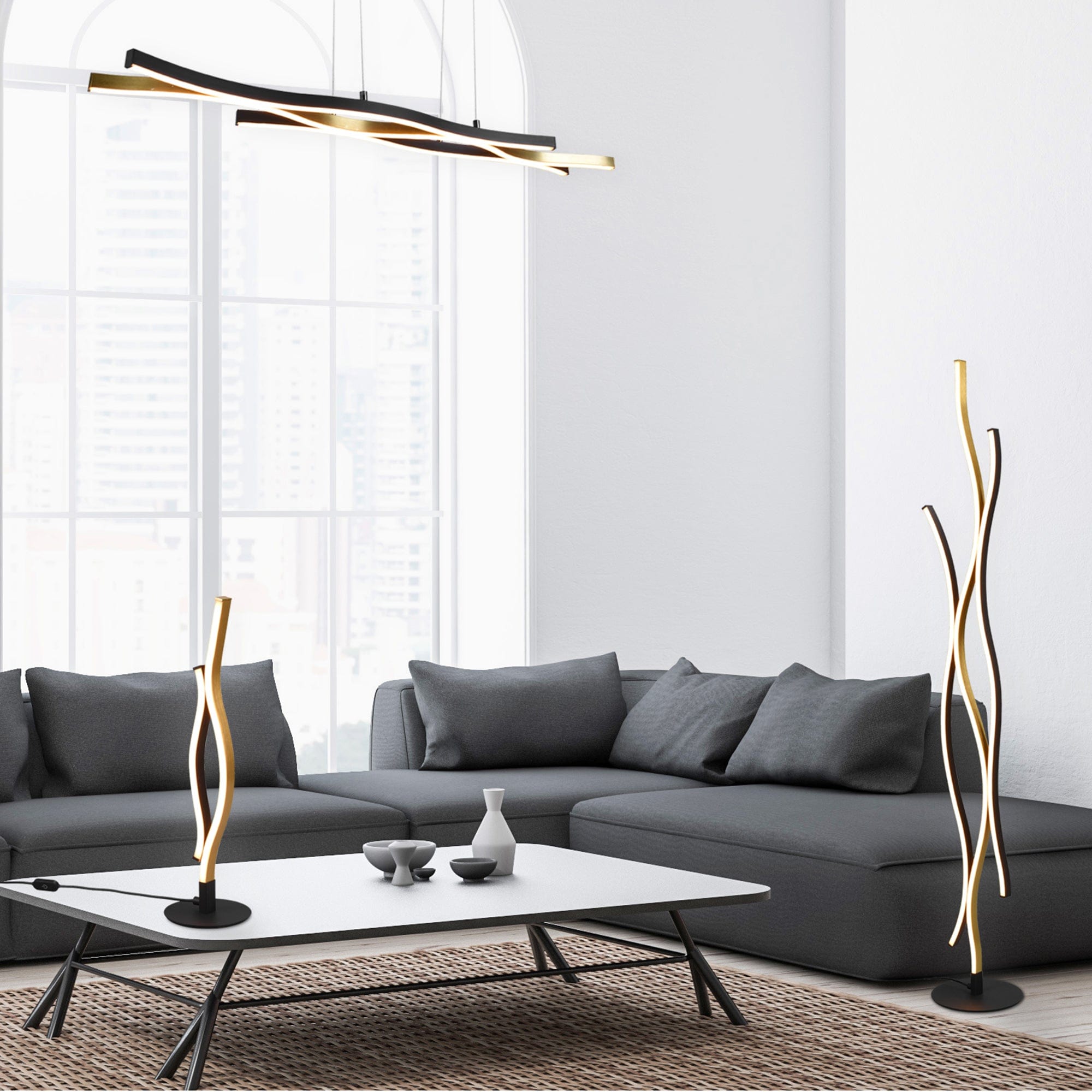 Blake - Black Ceiling Bar Pendant