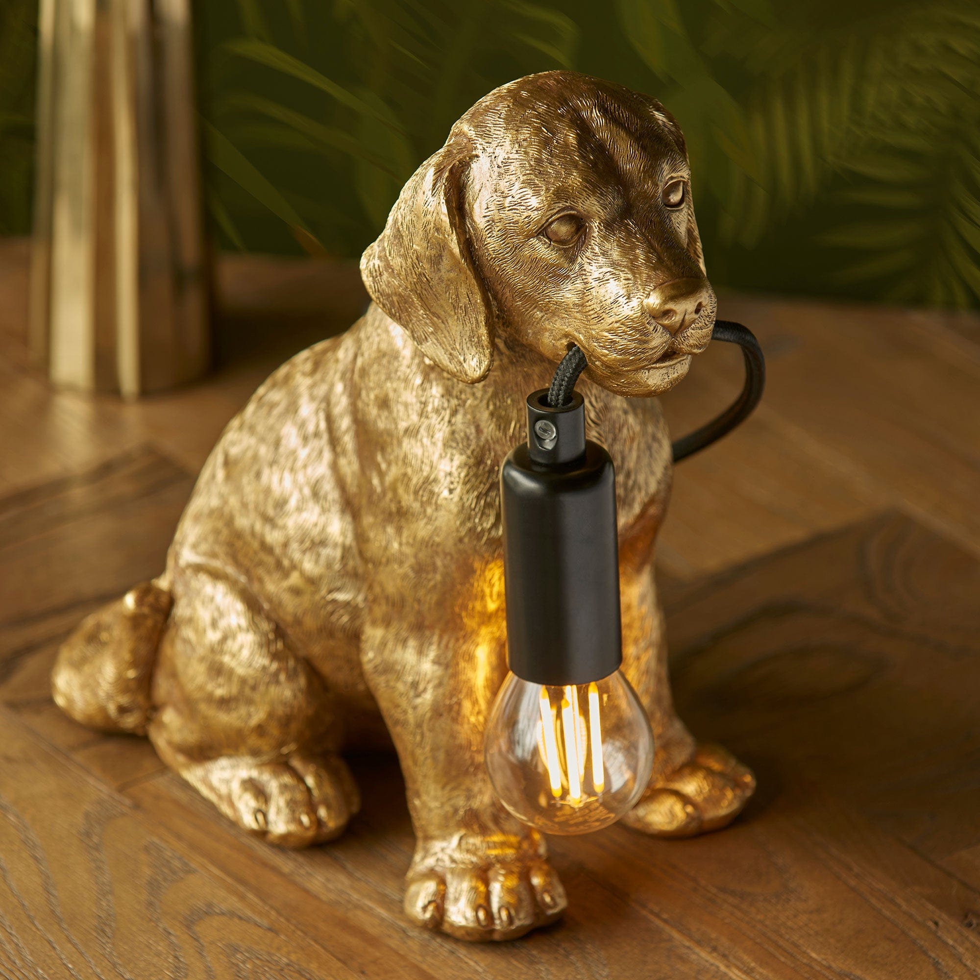 Leo Gold Dog - Table Lamp
