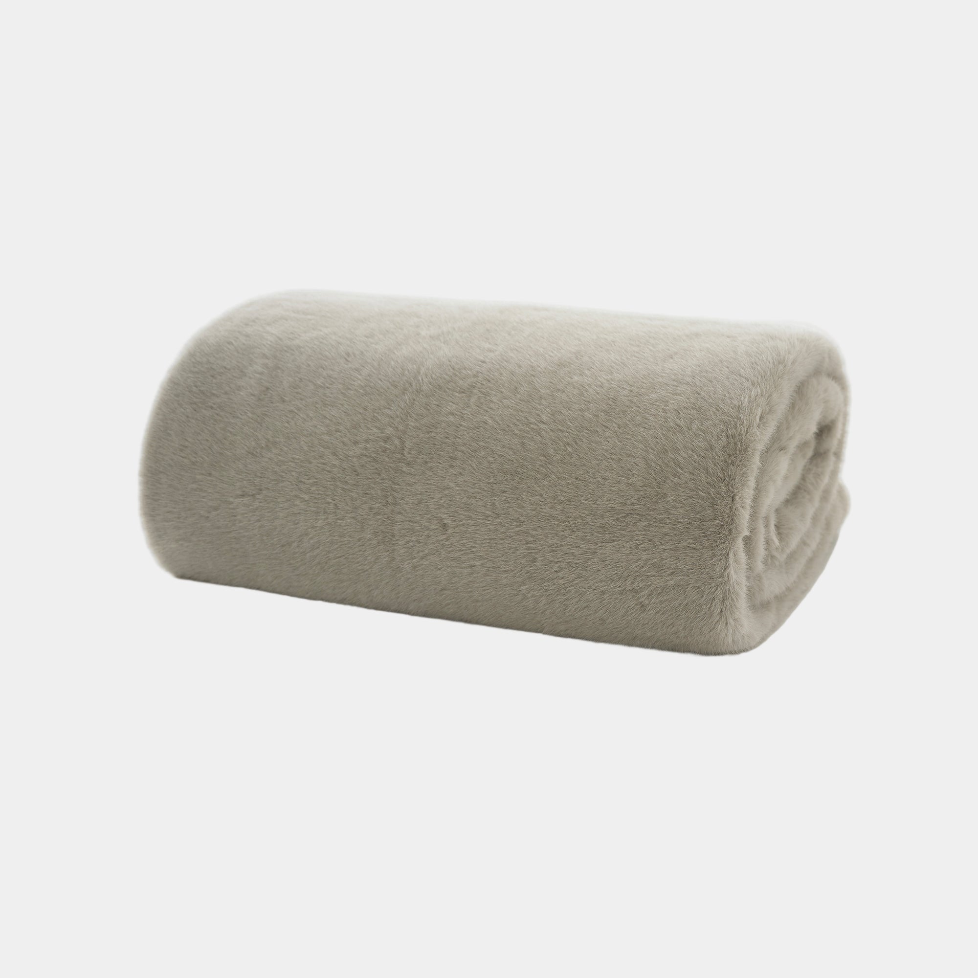 Ashley Faux Fur Silver Throw 130x180cm