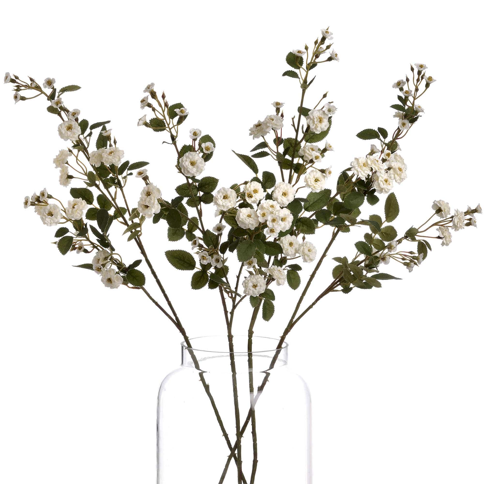 White Wild Meadow Rose Spray (BO)