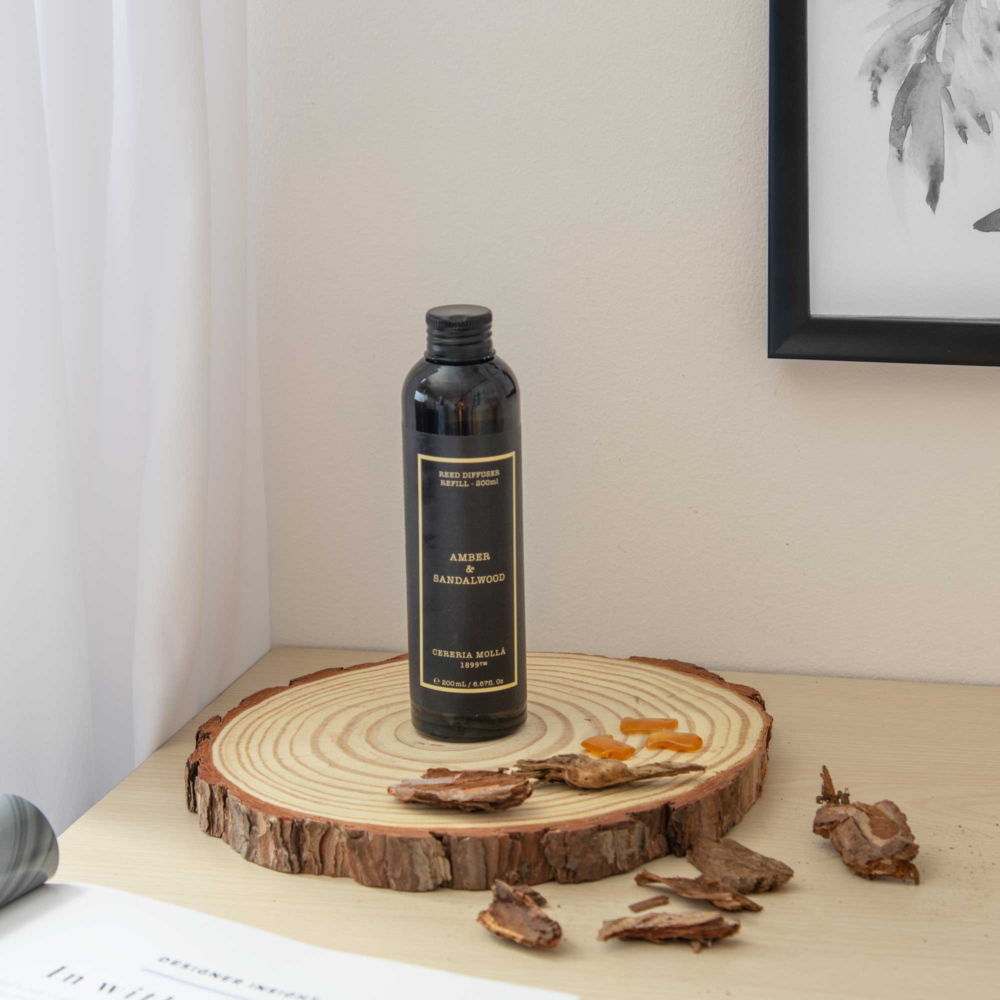 Cereria Molla - Amber & Sandalwood Diffuser Refill 200ml