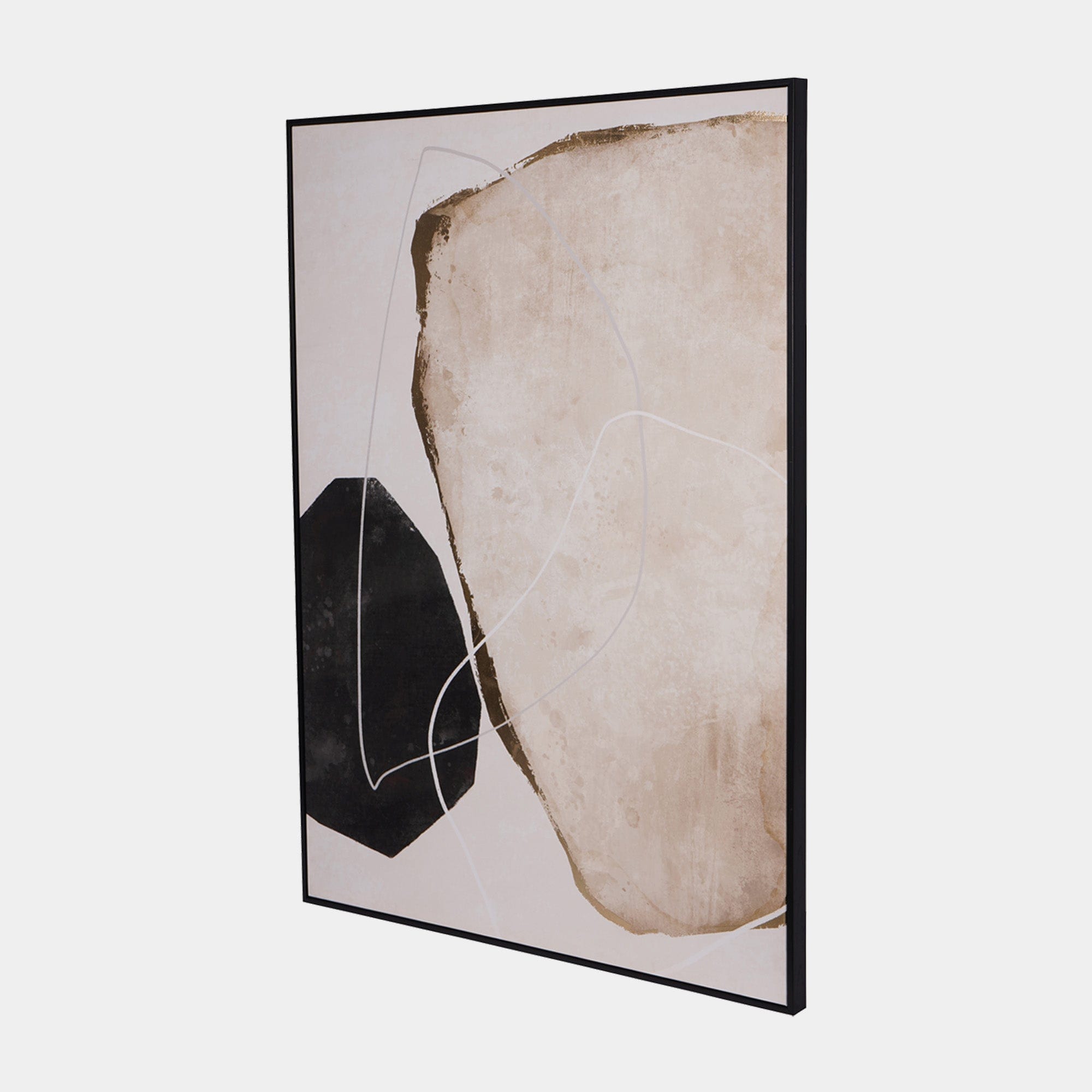 Chromatic Dance - Framed Canvas Wall Art