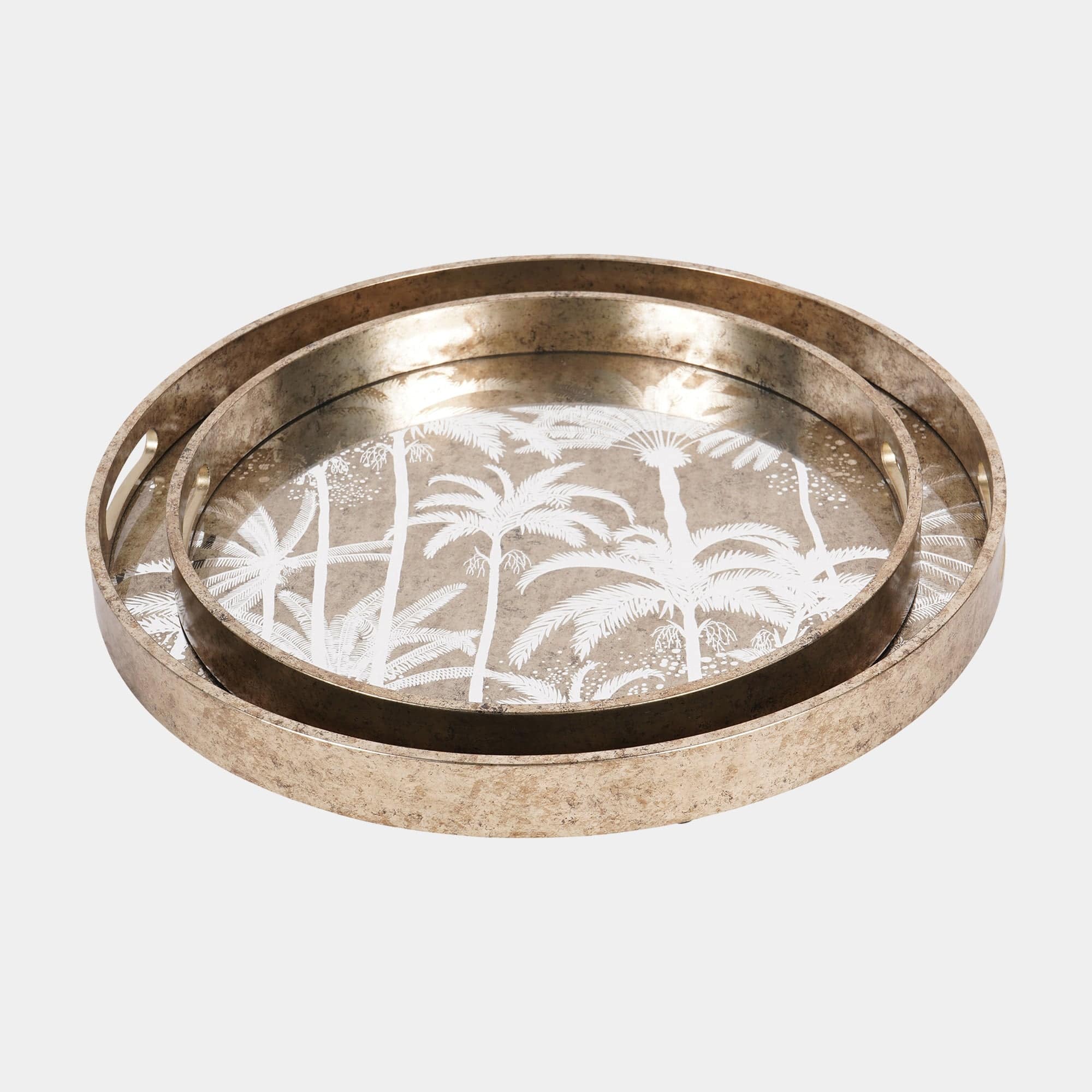 Palm Tree - Set of 2 Trays