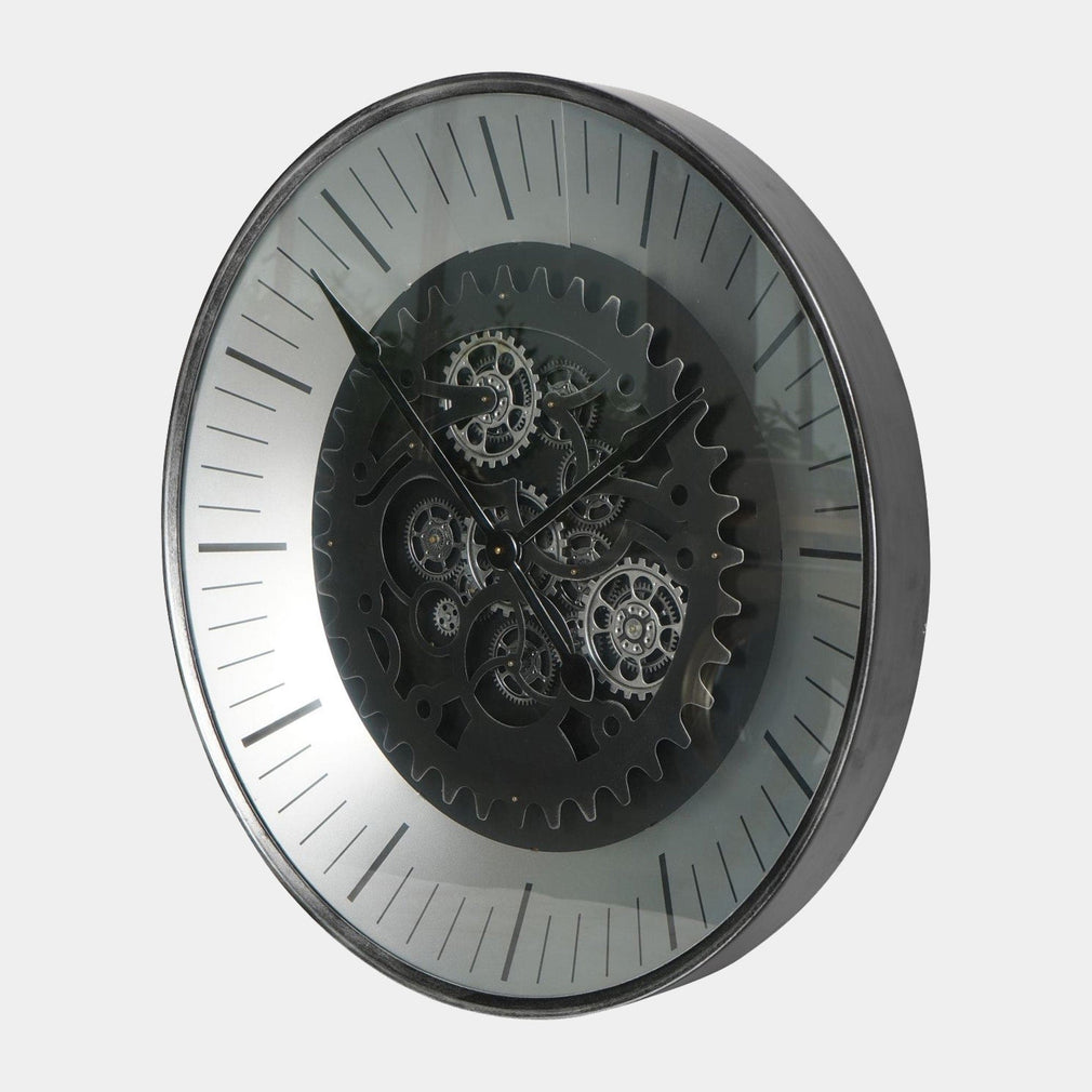 Palladium - Small Black Nickel Wall Clock