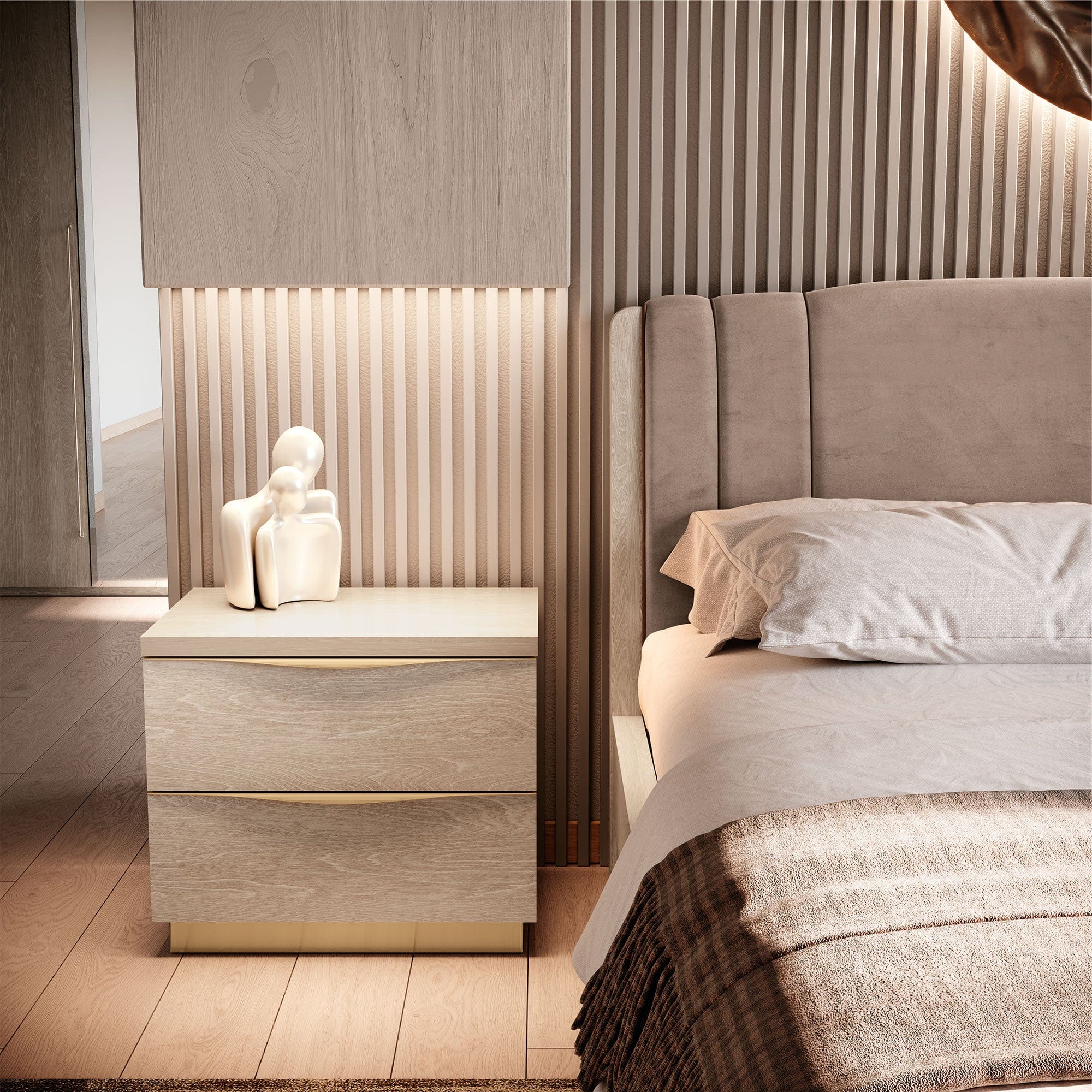 Alaska - 2 Drawer Bedside Table