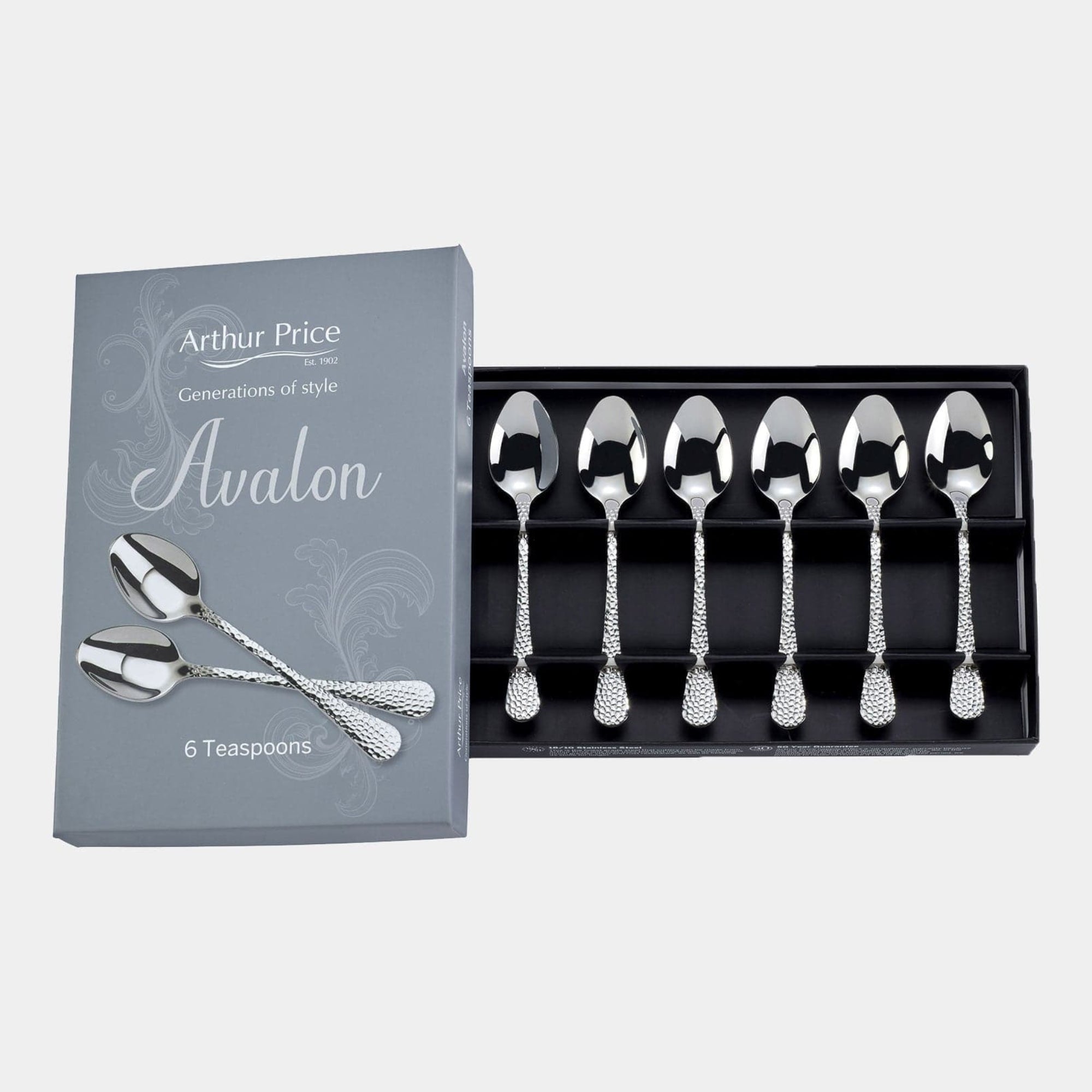 Arthur Price Avalon - Tea Spoons Set, 6 Piece