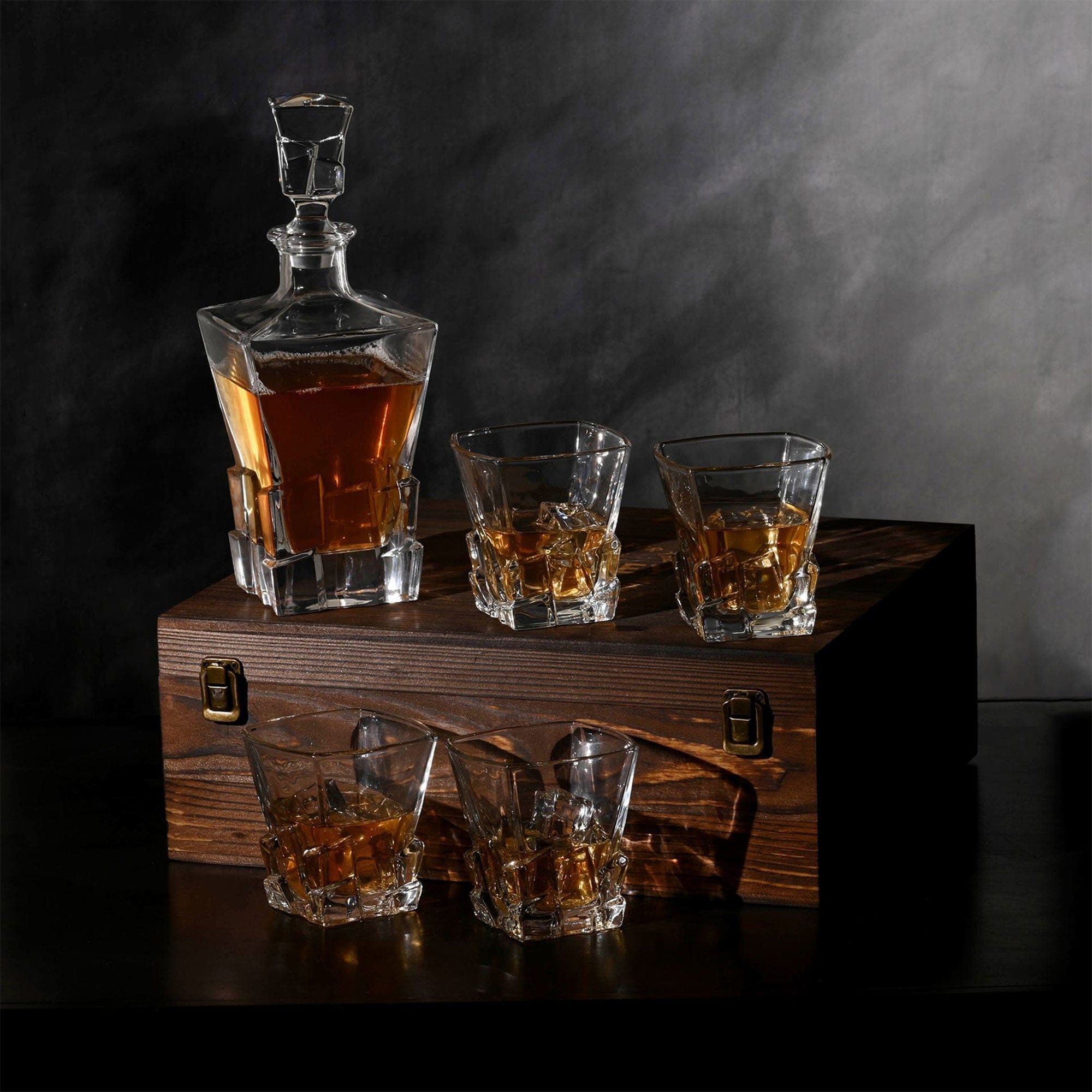 Glacier - Decanter Set & Wooden Box