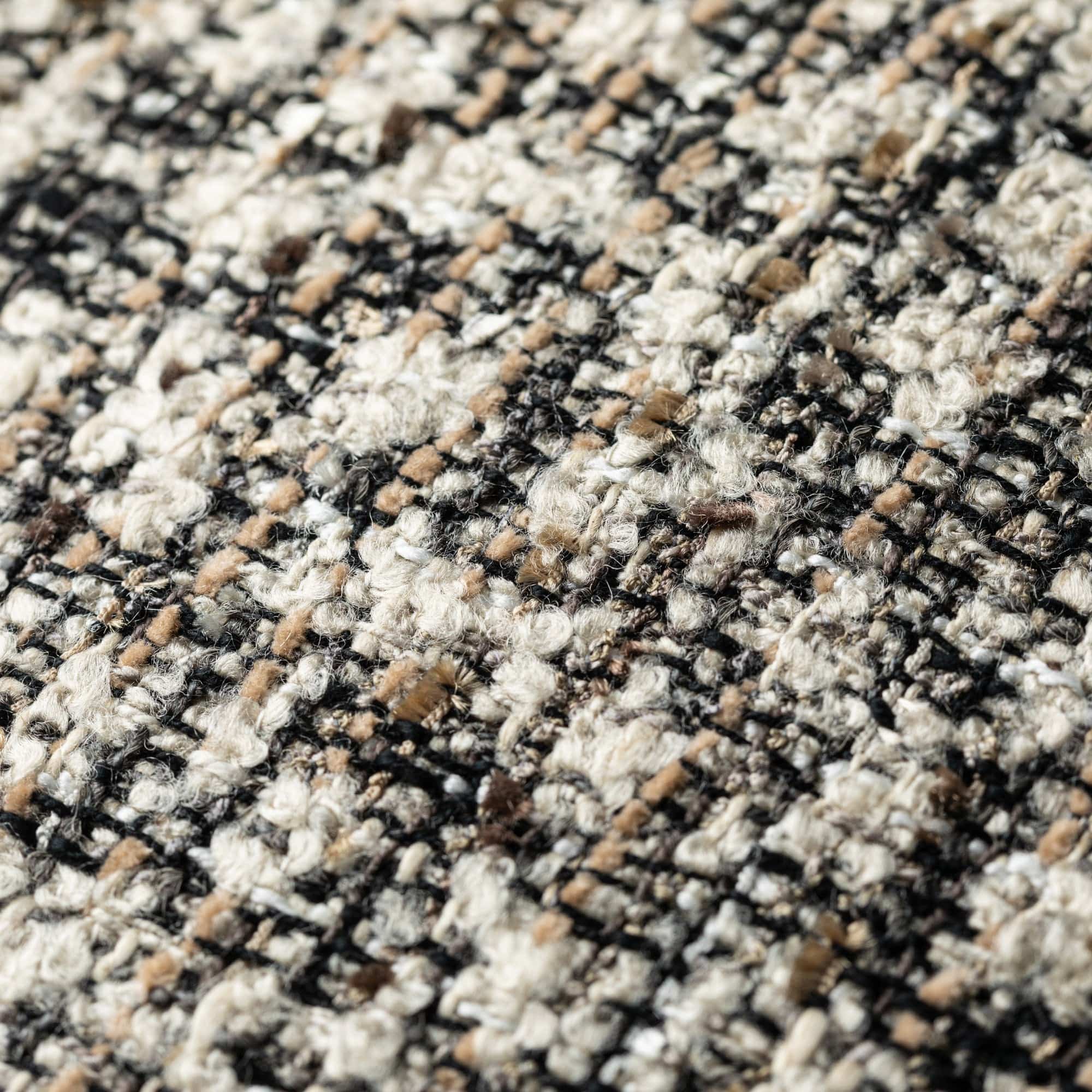 Belle - Natural/Black Cushion 43x43cm
