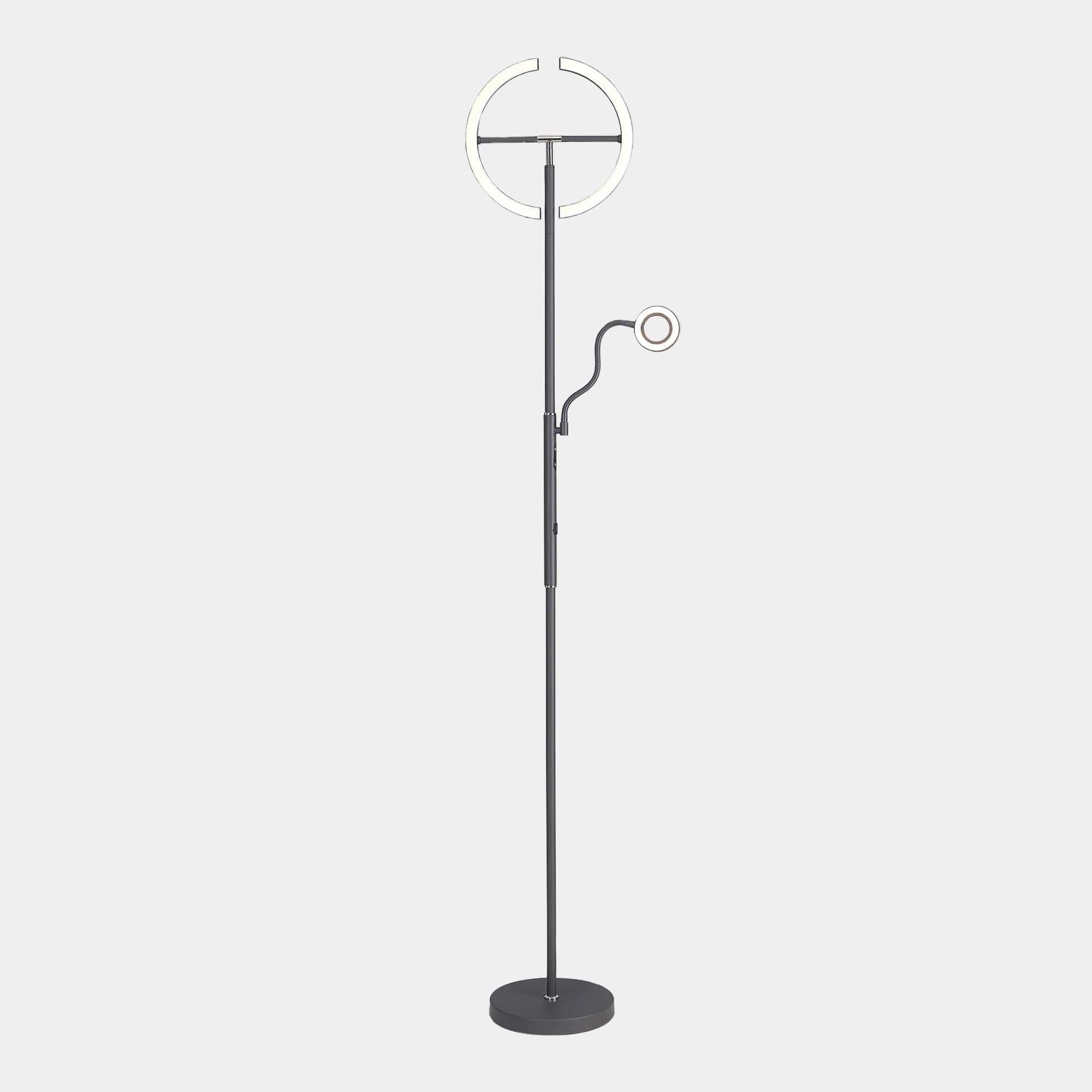 Nima - 2 Light Floor Lamp Grey