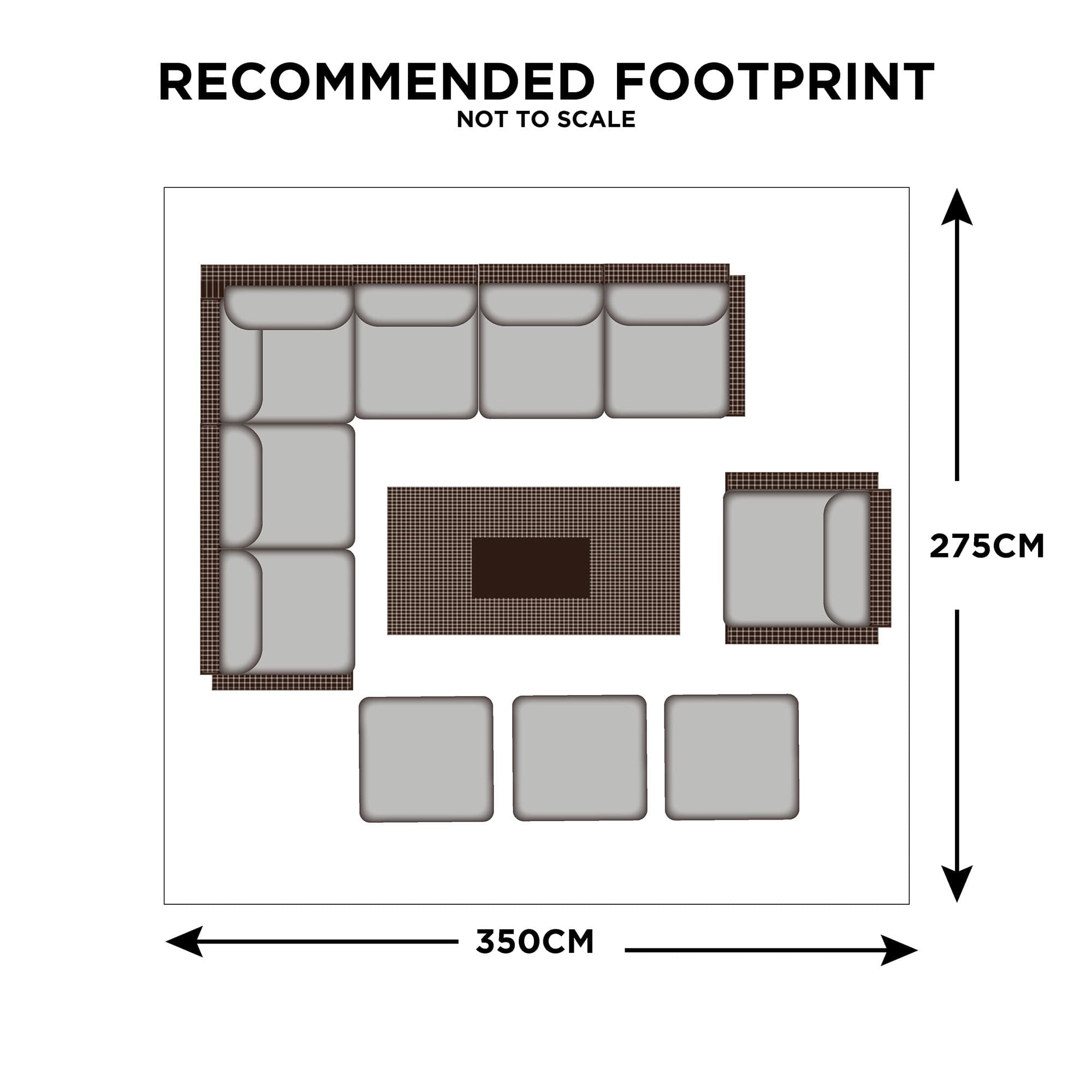 Coral Bay - Deluxe Rattan Corner Garden Dining Set With Rising Table & Ice Bucket, Light Grey