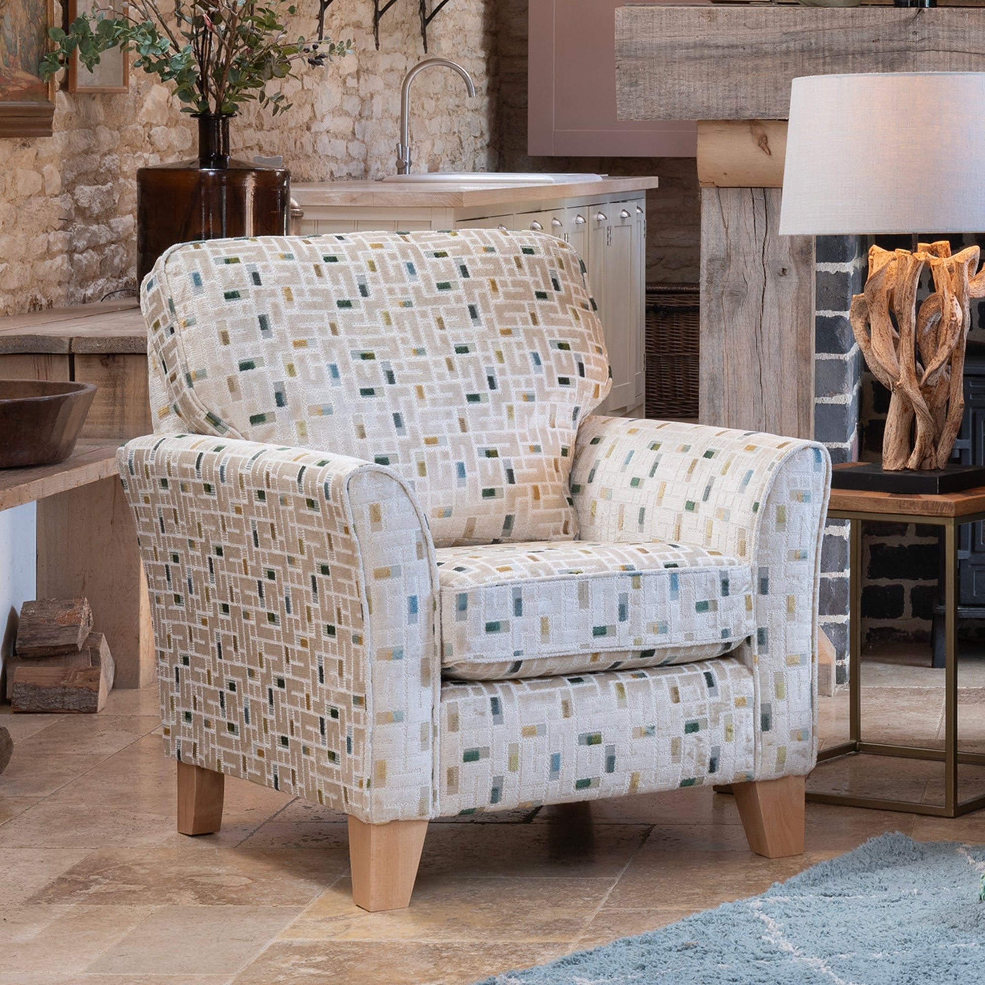Naomi - Accent Chair, Fabric