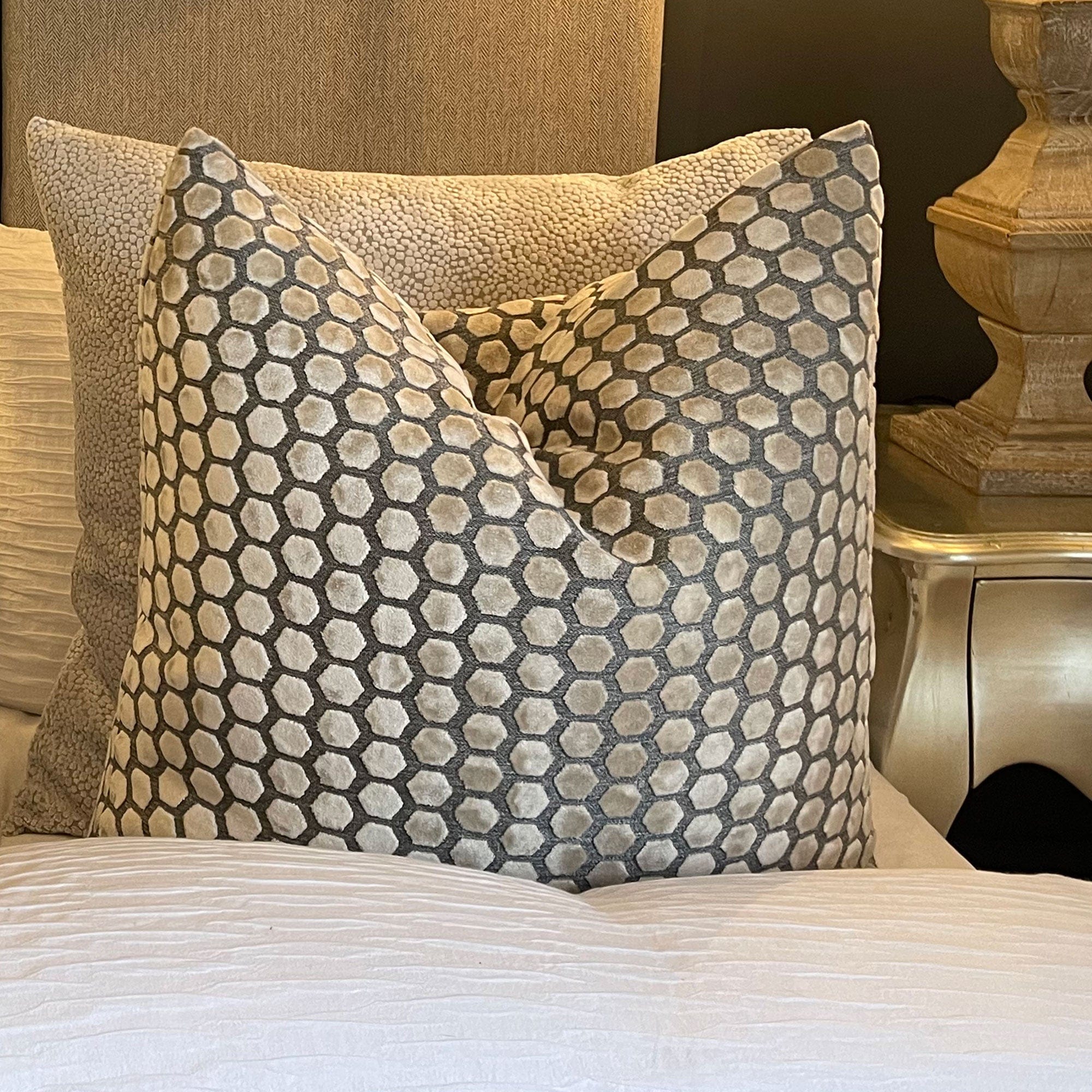 Jorvik Velvet Cream Cushion 43x43cm