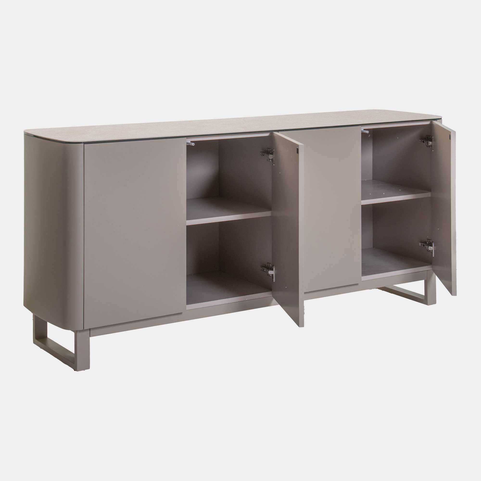 Bellini - 4 Door Sideboard, Beige Ceramic Top
