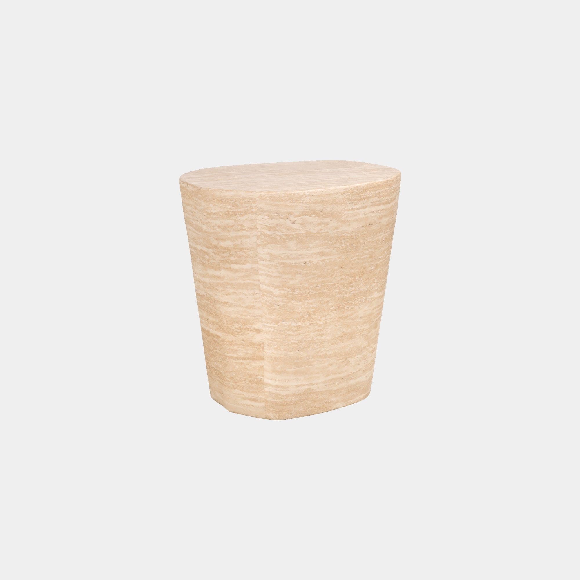 Franklin - End Table In Faux Travertine