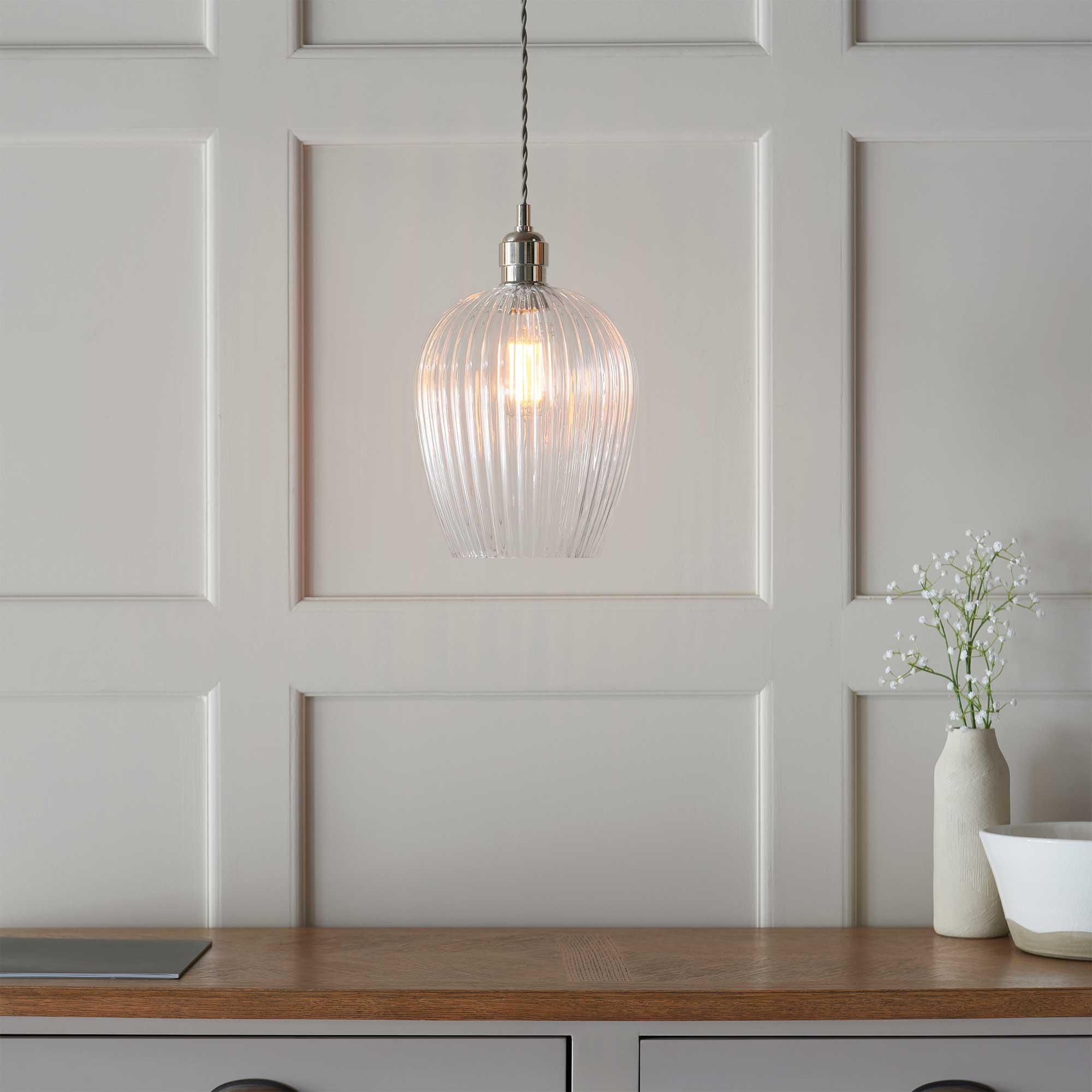 Kimberley Nickel - Pendant Ceiling Light, Small