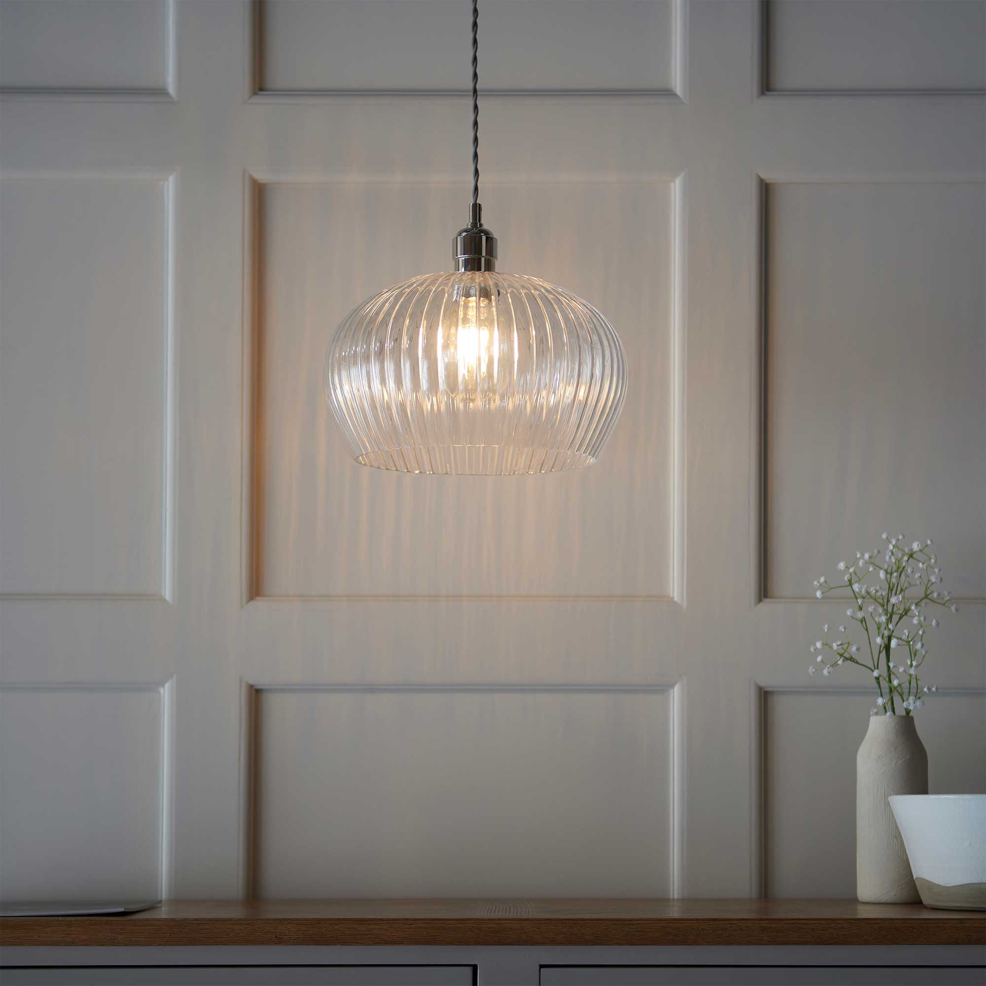 Kimberley - Glass Pendant Ceiling Light Medium