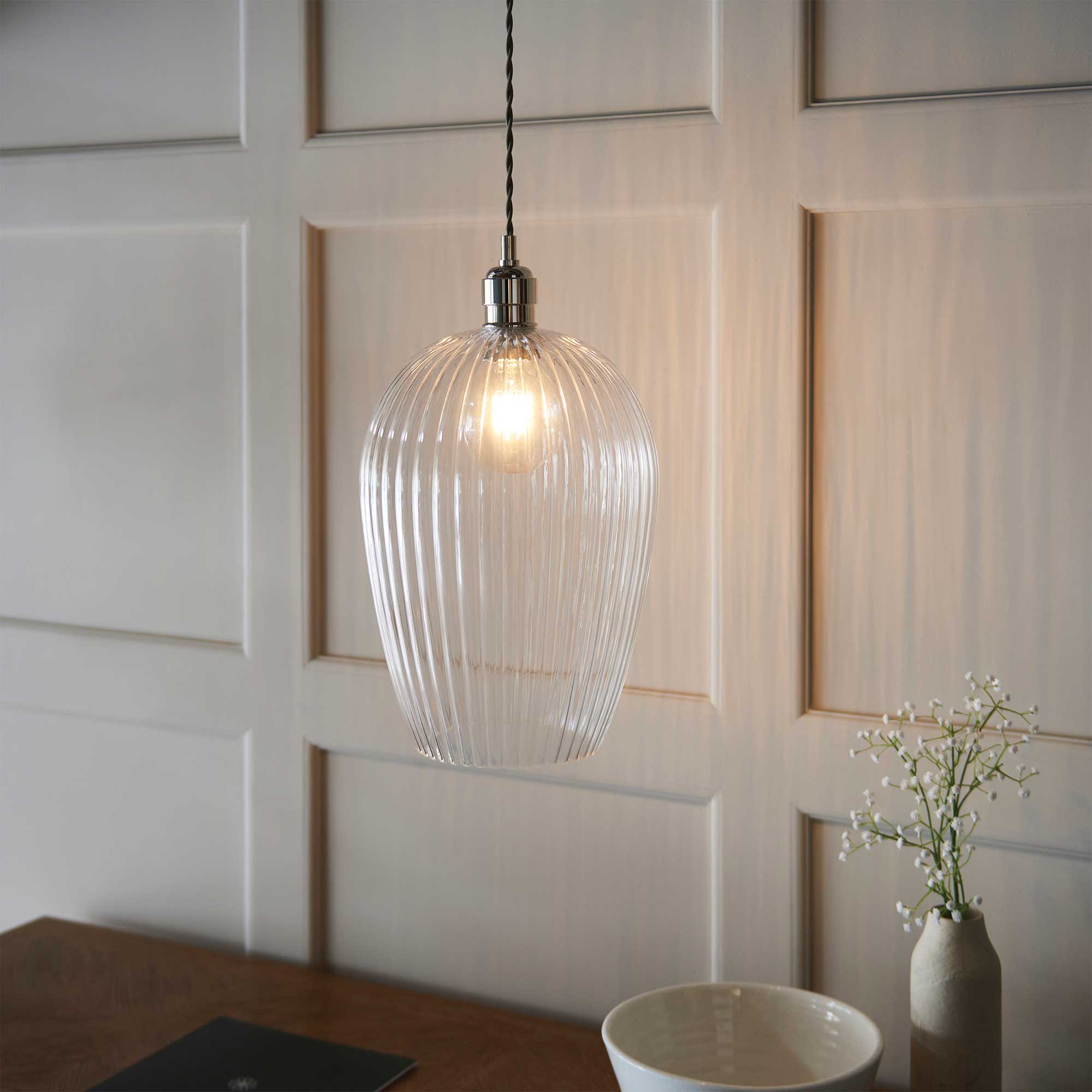 Kimberley Nickel - Pendant Ceiling Light, Large