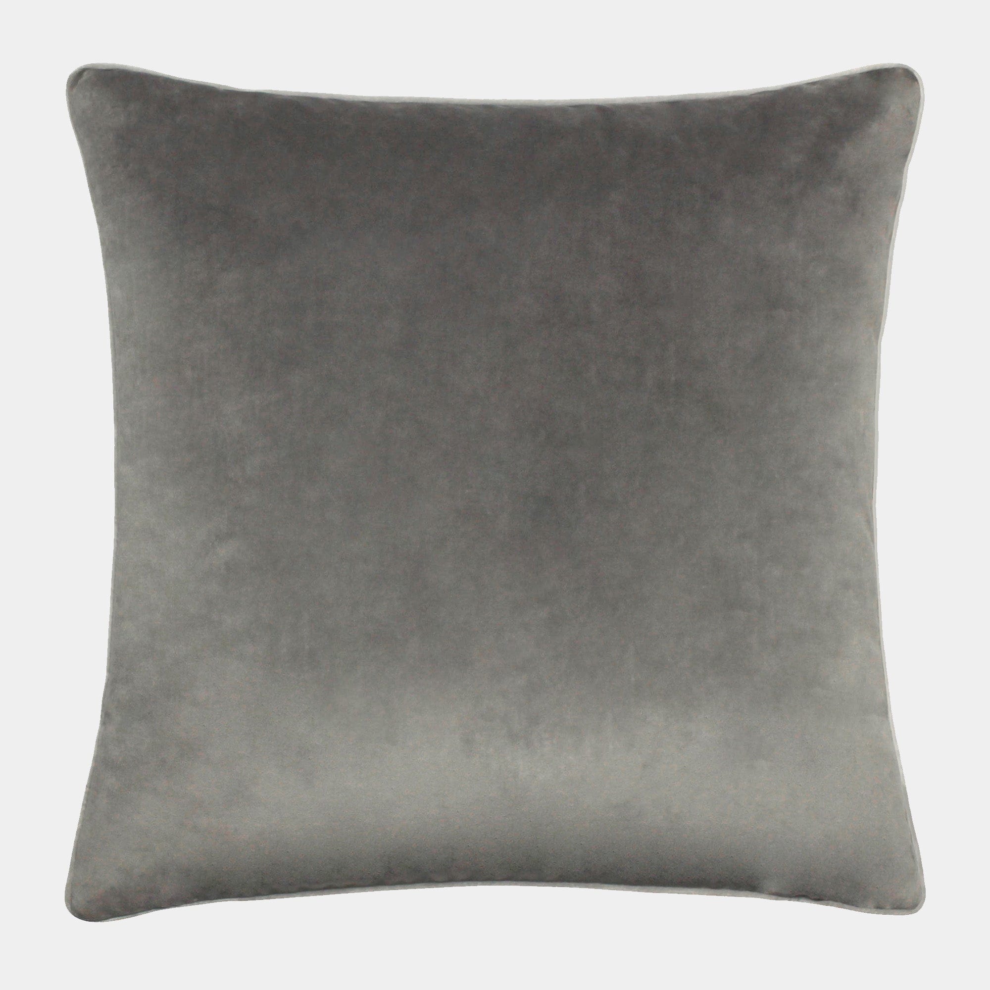 Havana Charcoal Velvet Cushion 55x55cm