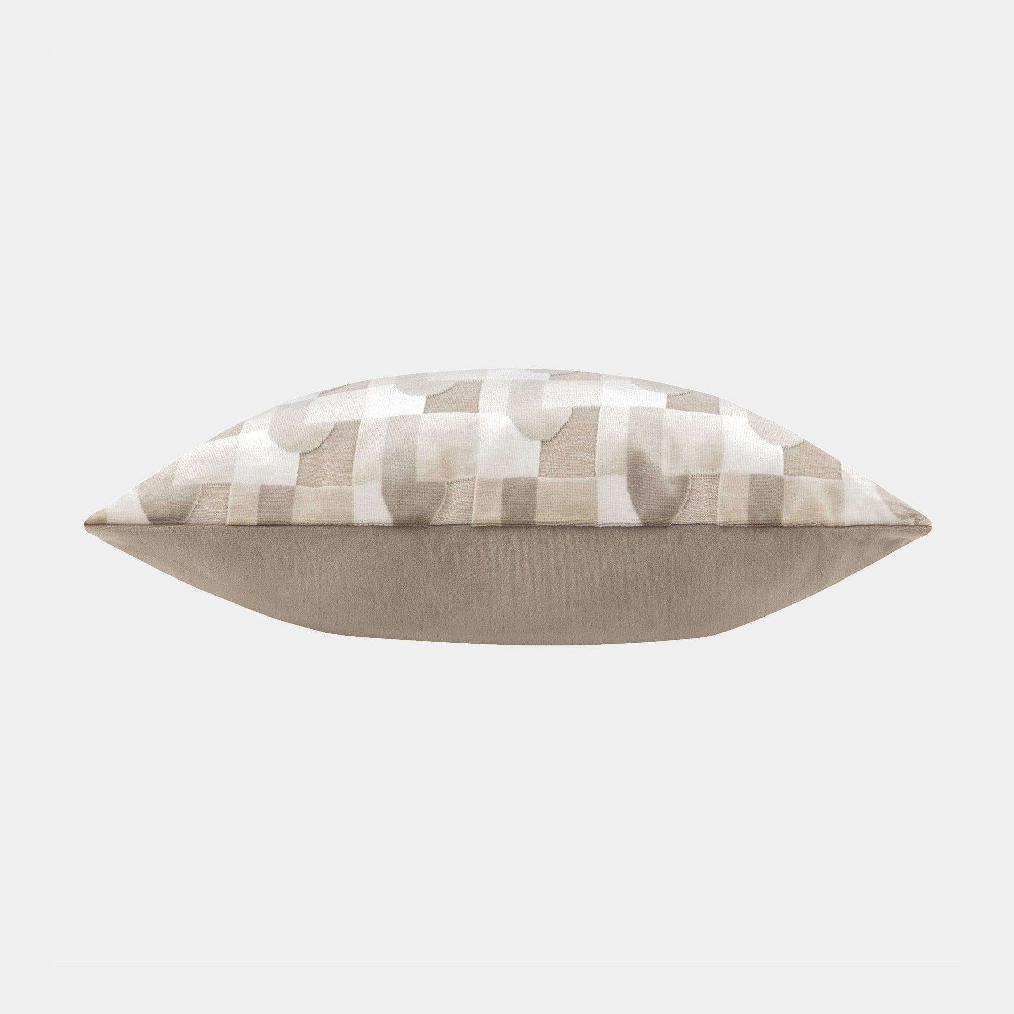 Marrakesh - Natural Cut Velvet Cushion 35x50cm