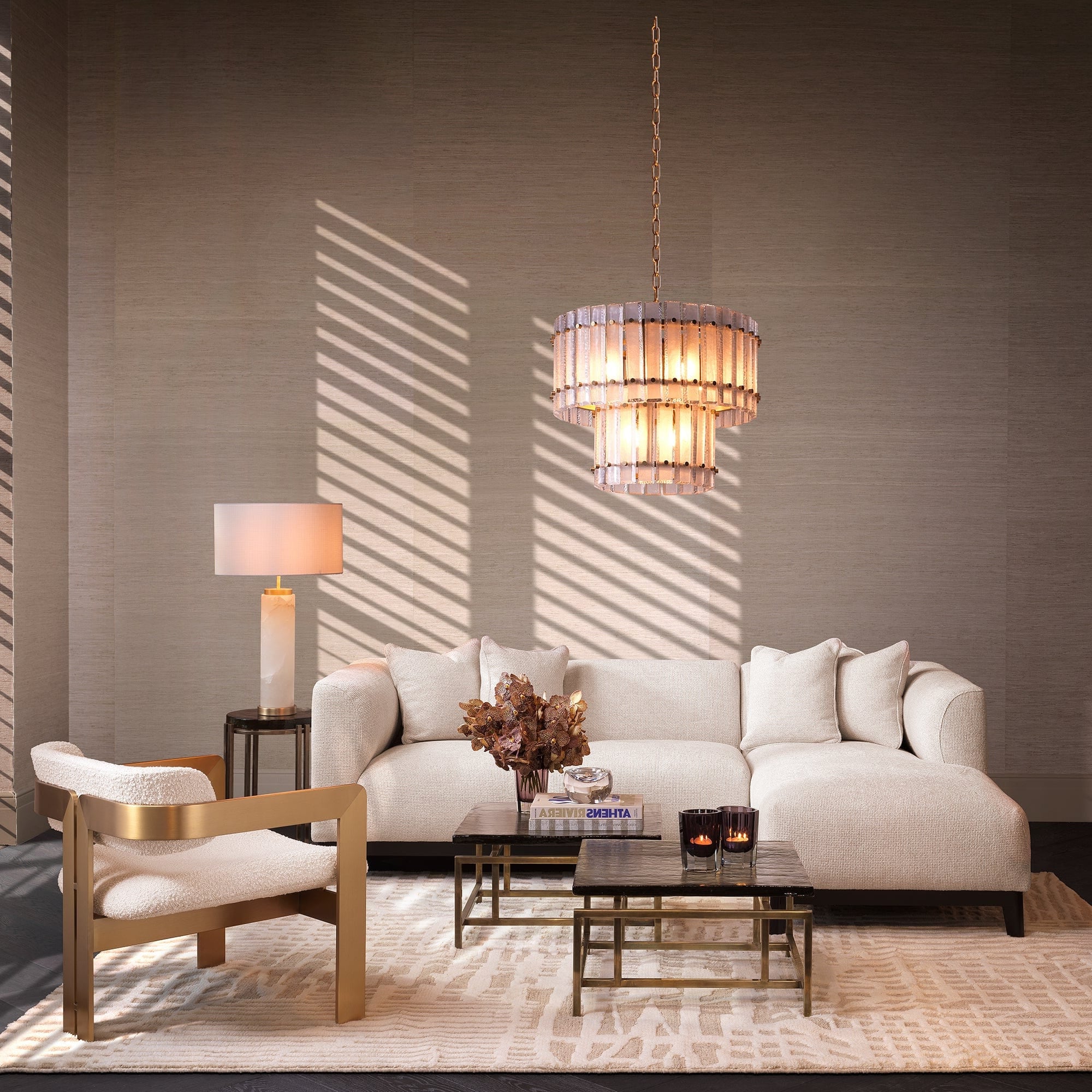 Eichholtz Corso - RHF Chaise Lounge Sofa, Fabric