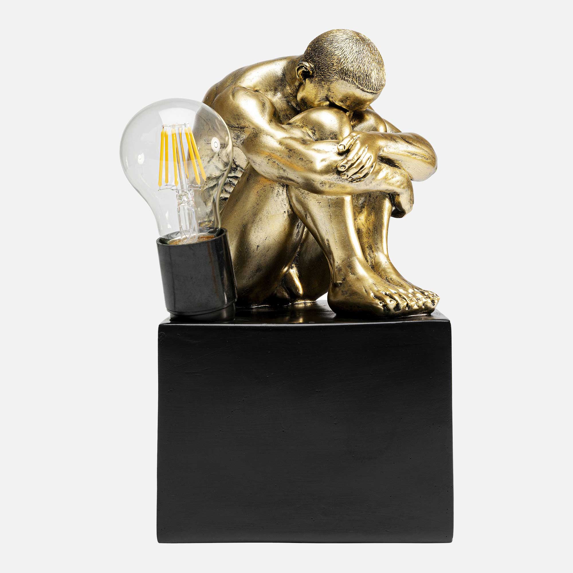 Gold Sculptural Hug - Table Lamp