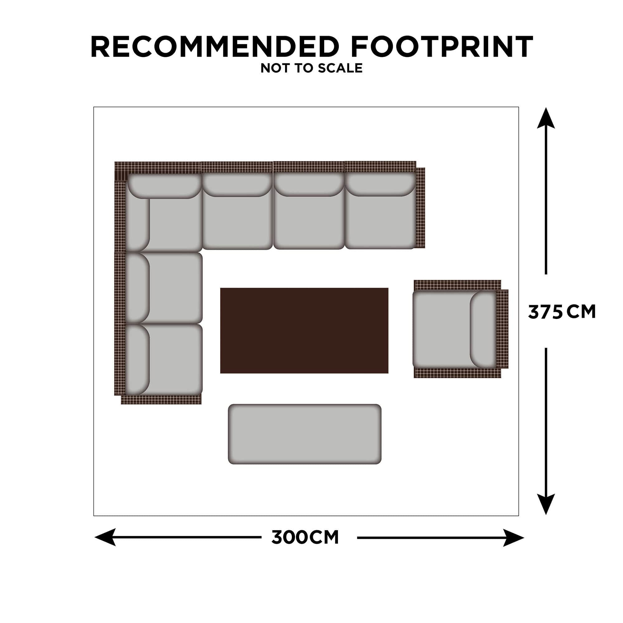 Montego Bay - Corner Garden Sofa Dining Set With Rising Table, Aluminium Pebble