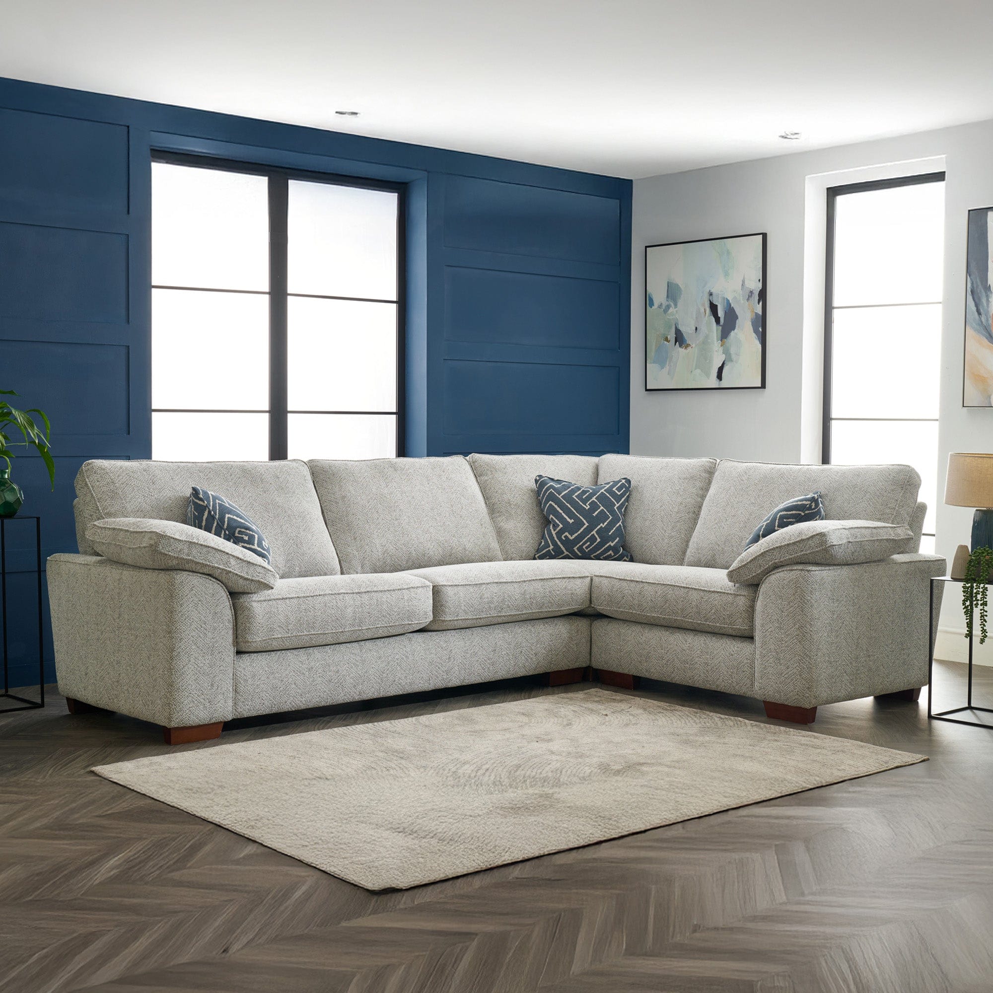 Lewis - Large RHF Corner Sofa, Fabric