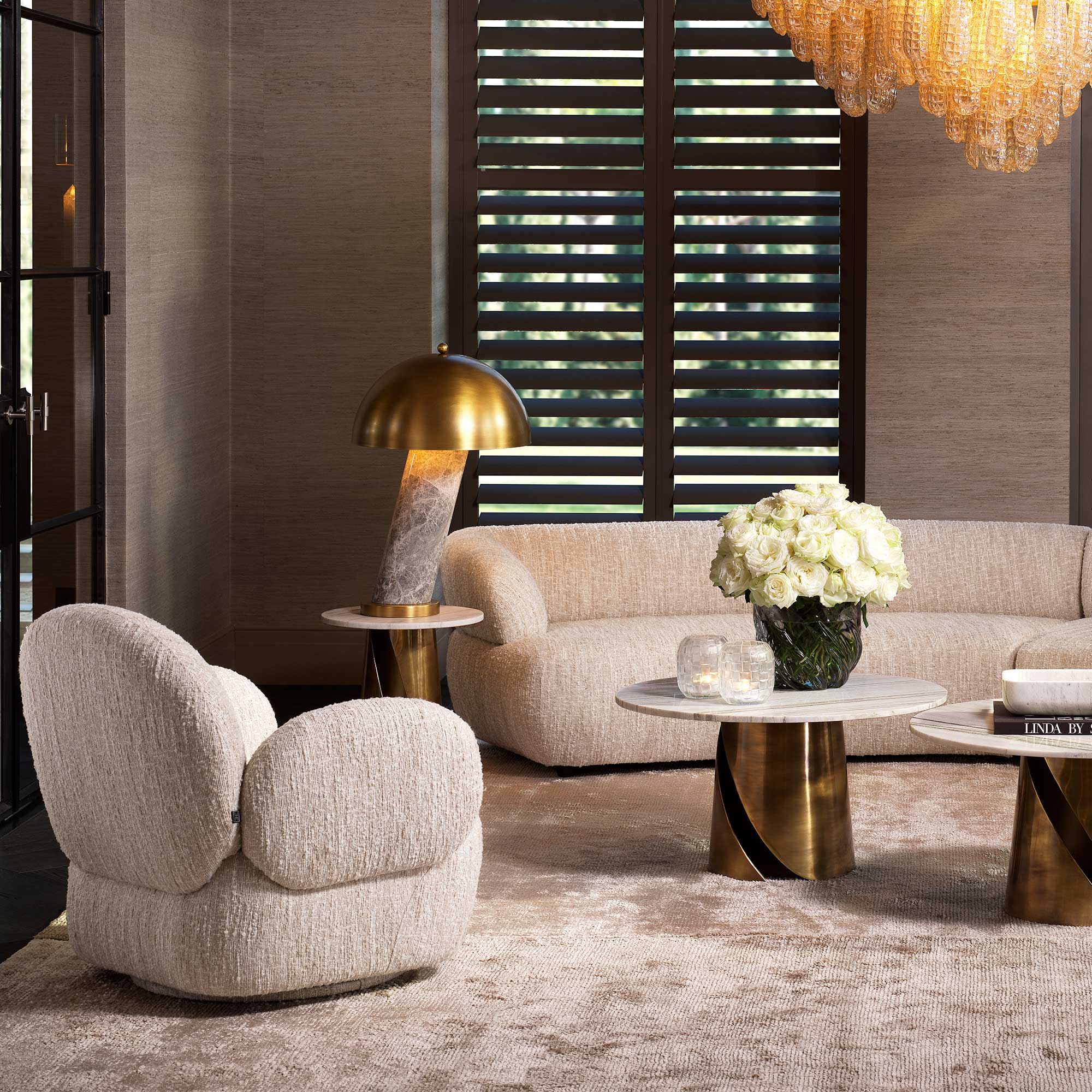 Eichholtz Madrone - Swivel Chair, Fabric