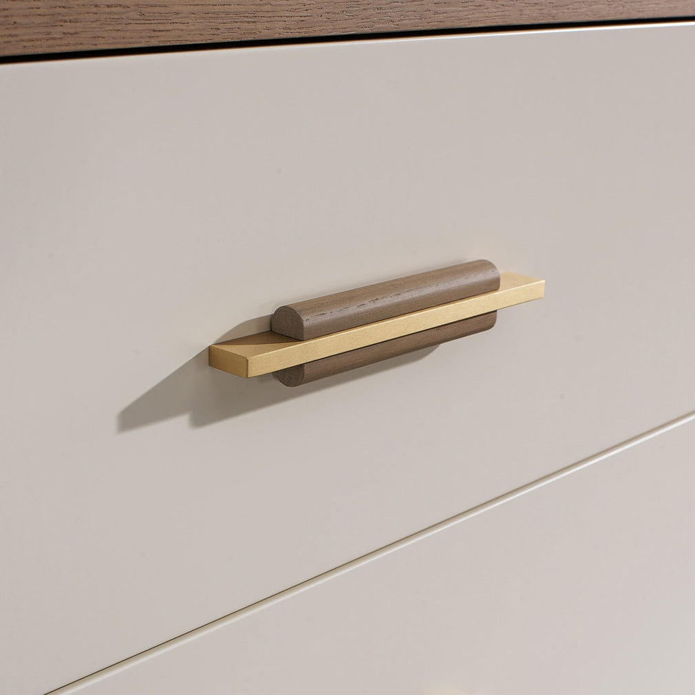 Nouvelle - 120cm 3 Drawer Wide Chest In Matte Gloss