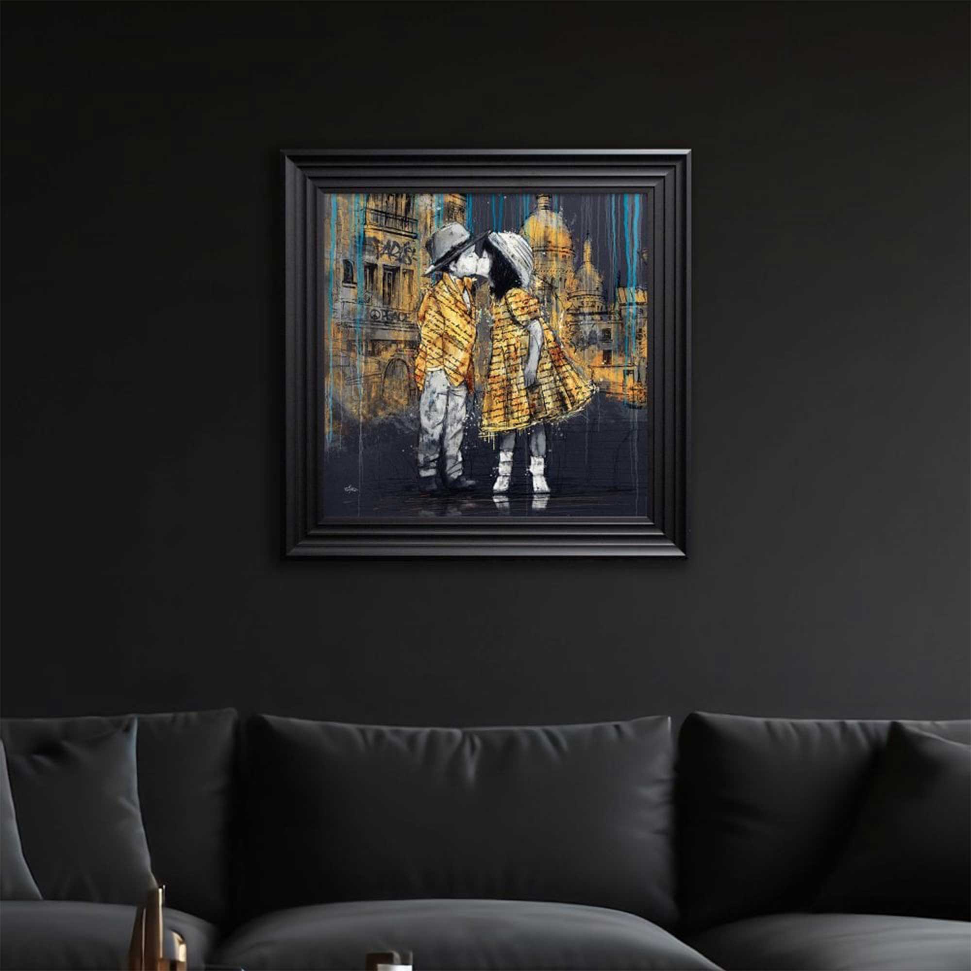 Les Petits Amoureux - Framed Wall Art Print By Romaric