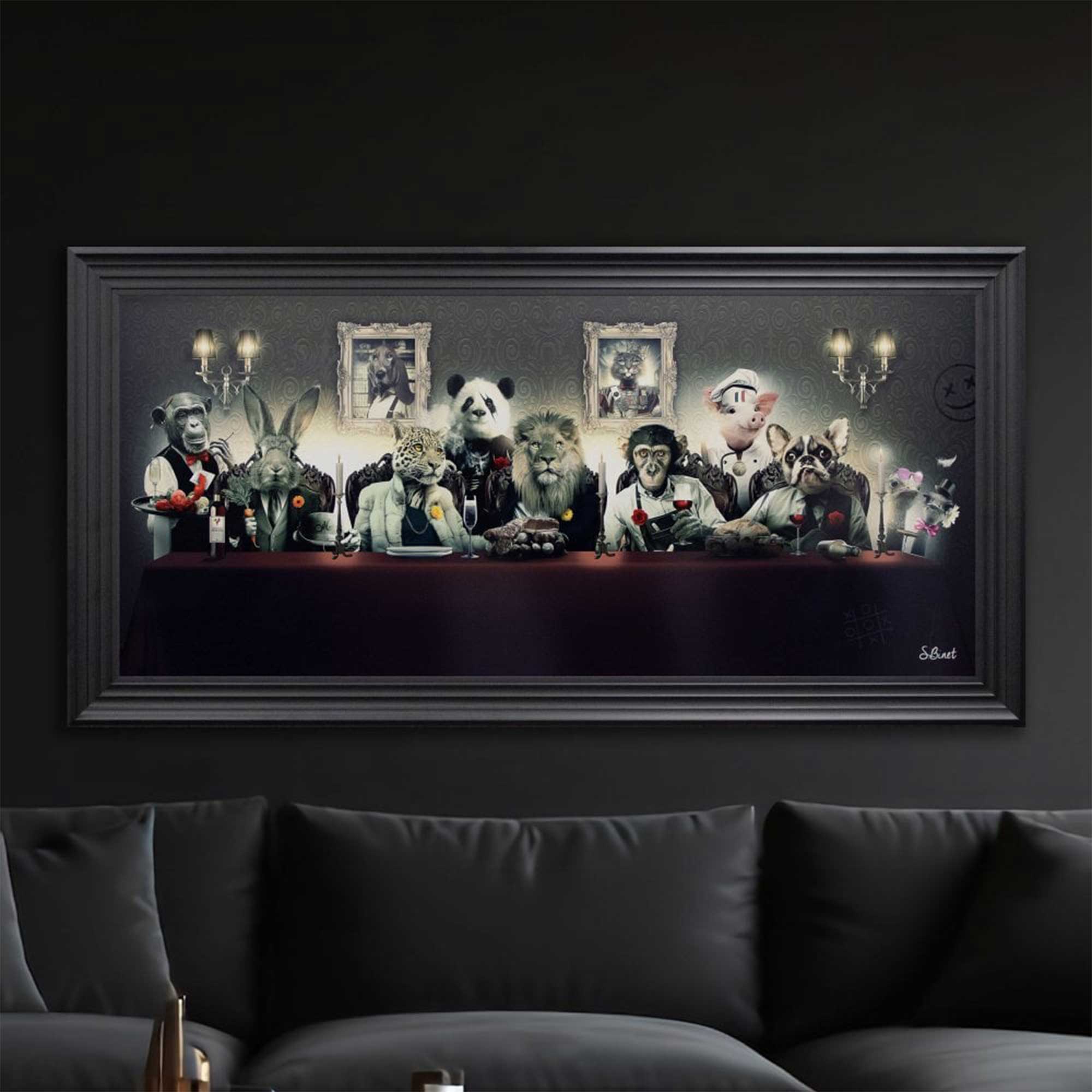 Le Banquet - Framed Wall Art Print By Binet