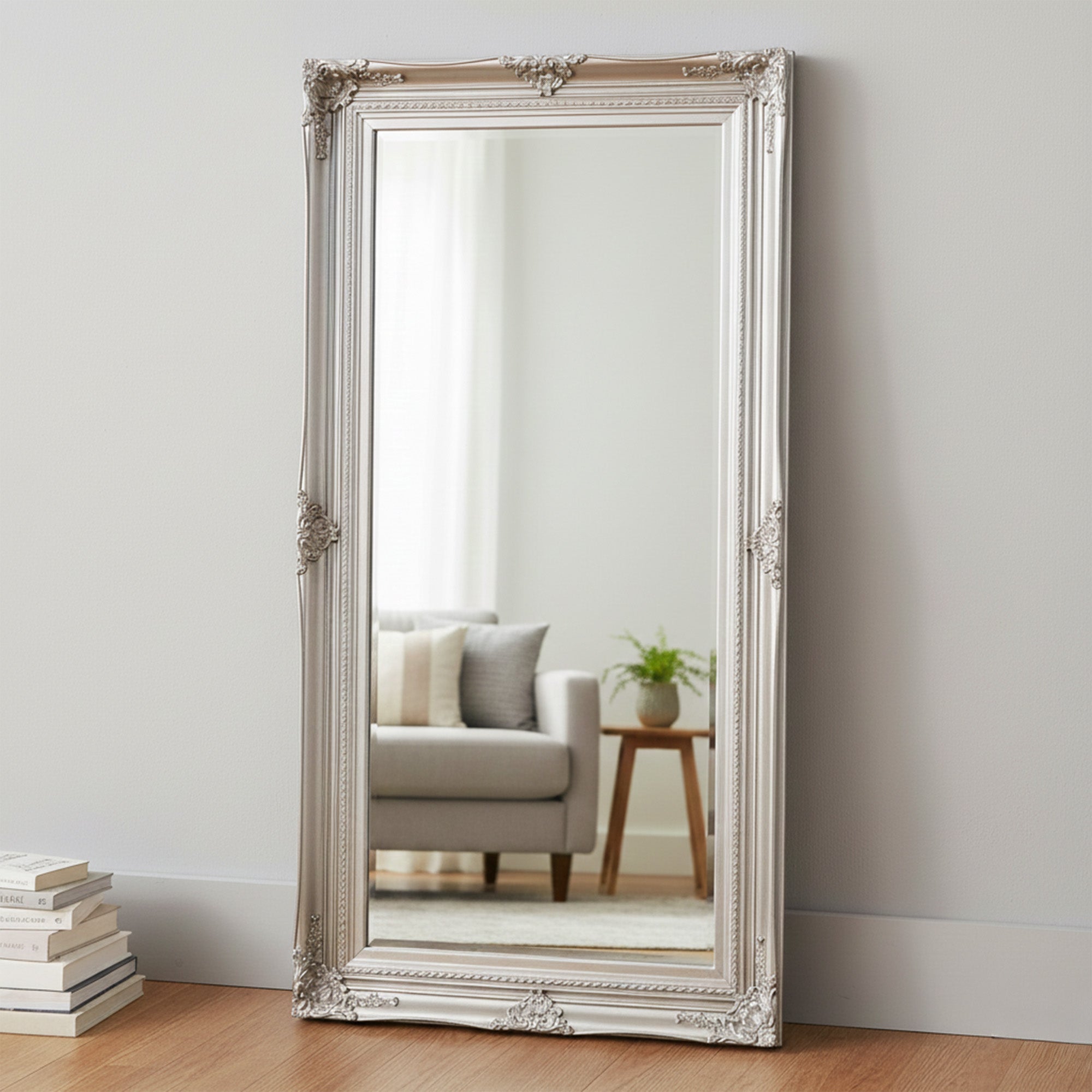 Windsor Swept Mirror Silver 170x84cm (WG)