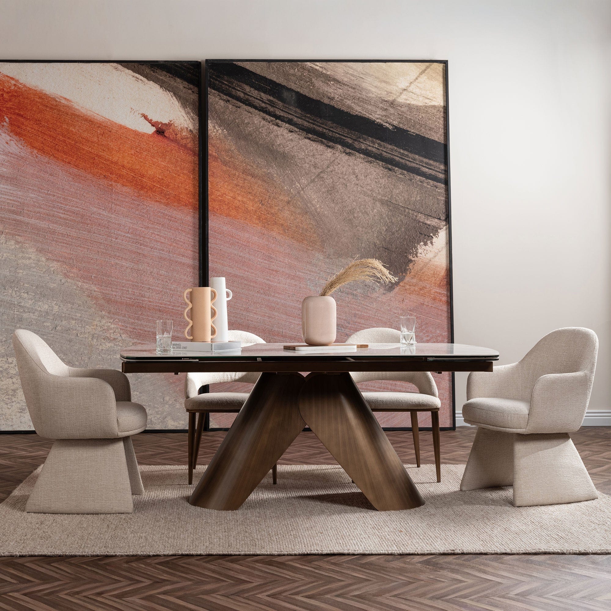 Hera - Dining Armchair, Fabric