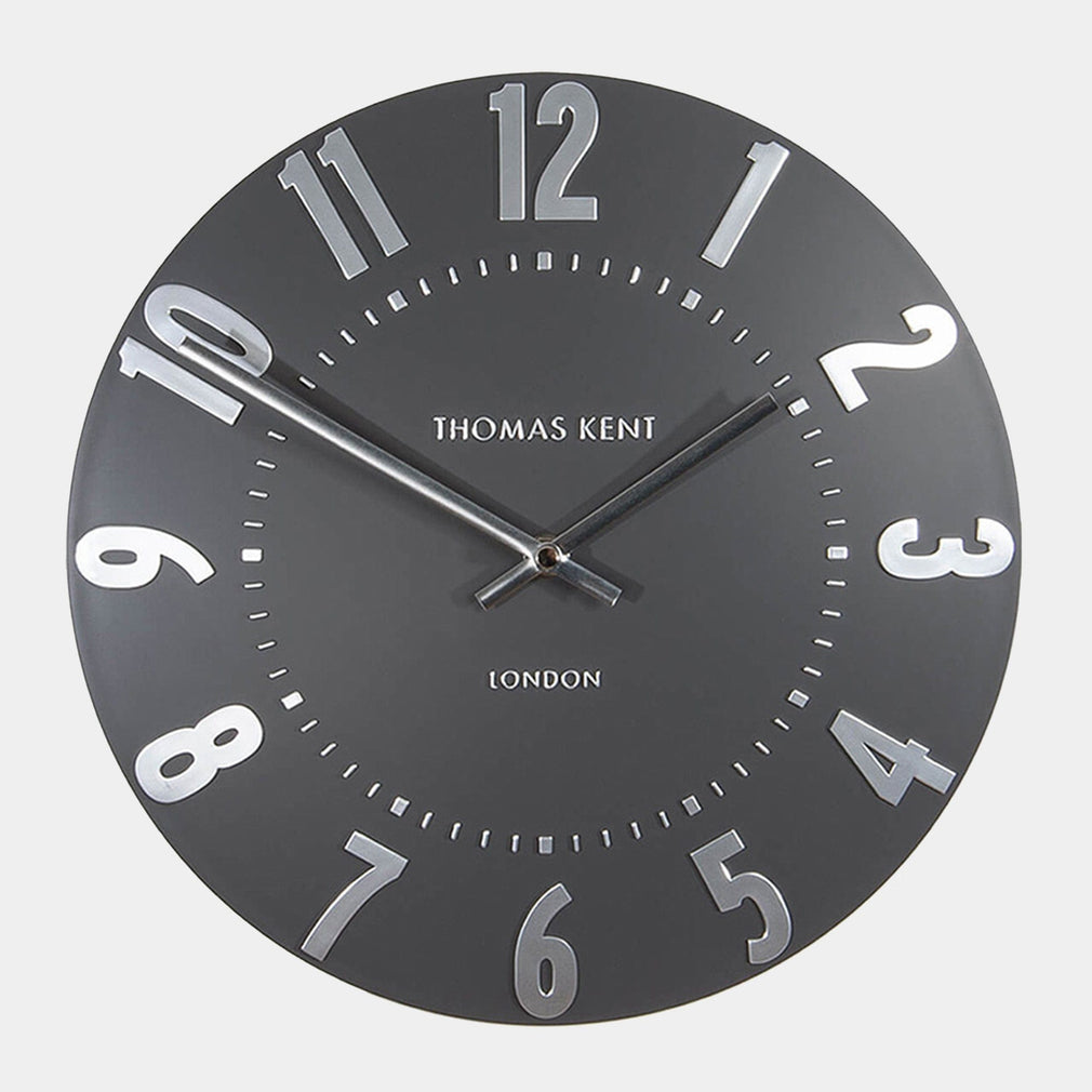 Mulberry - Graphite Wall Clock 30cm