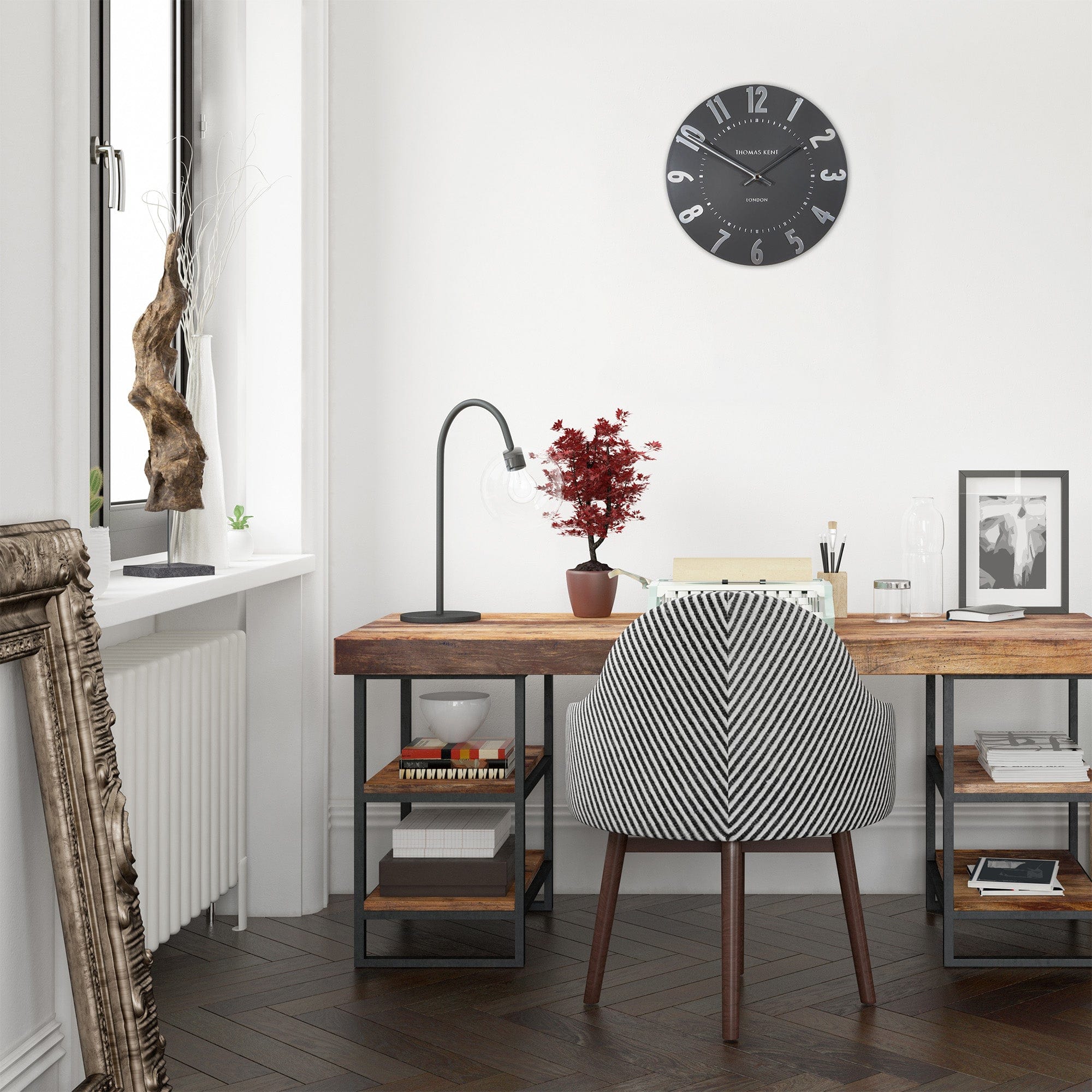 Mulberry - Wall Clock, Graphite