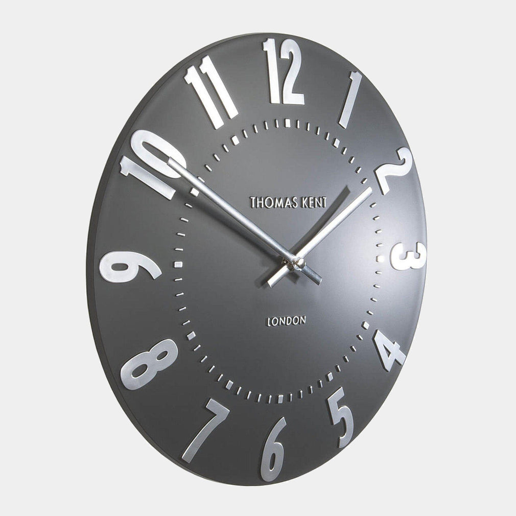 Mulberry - Graphite Wall Clock 30cm
