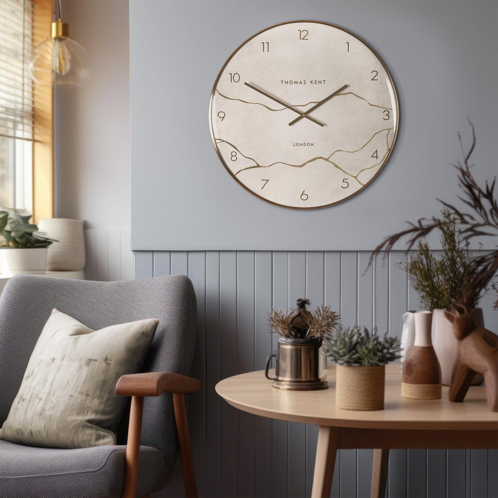 Oyster - Wall Clock, Beige