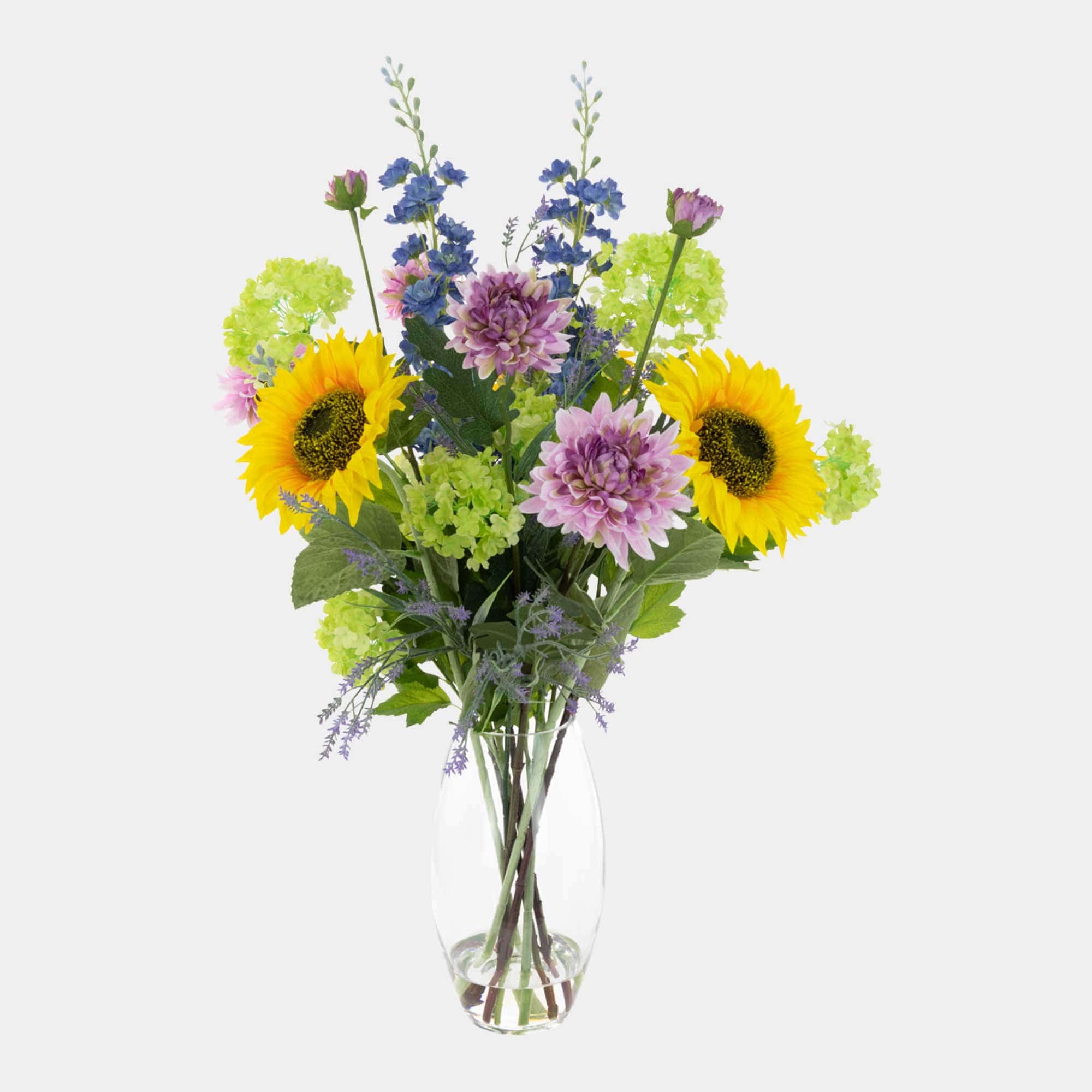 Sunflower Mix - Arrangement in Glass Vase